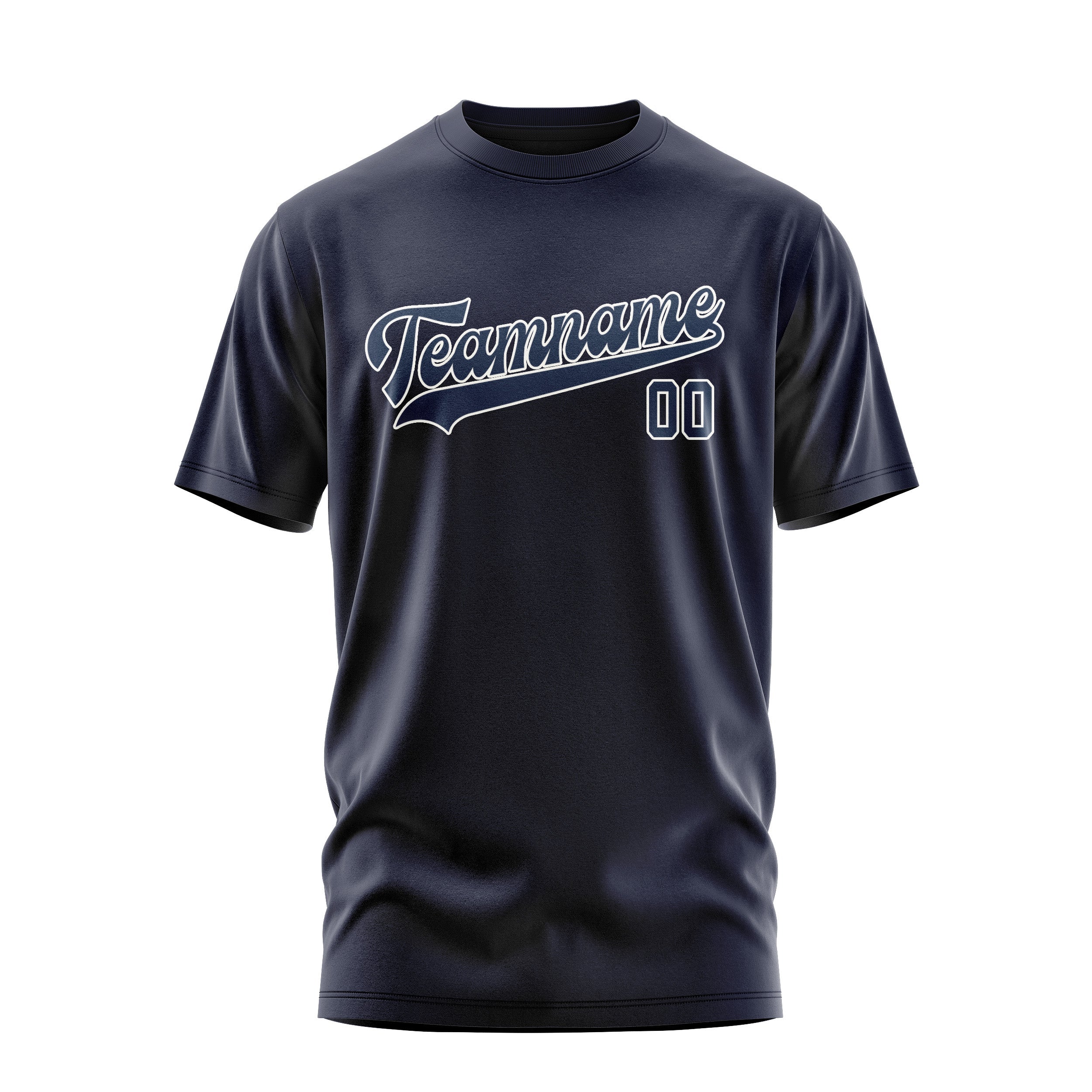 Custom Navy Blue T-Shirt