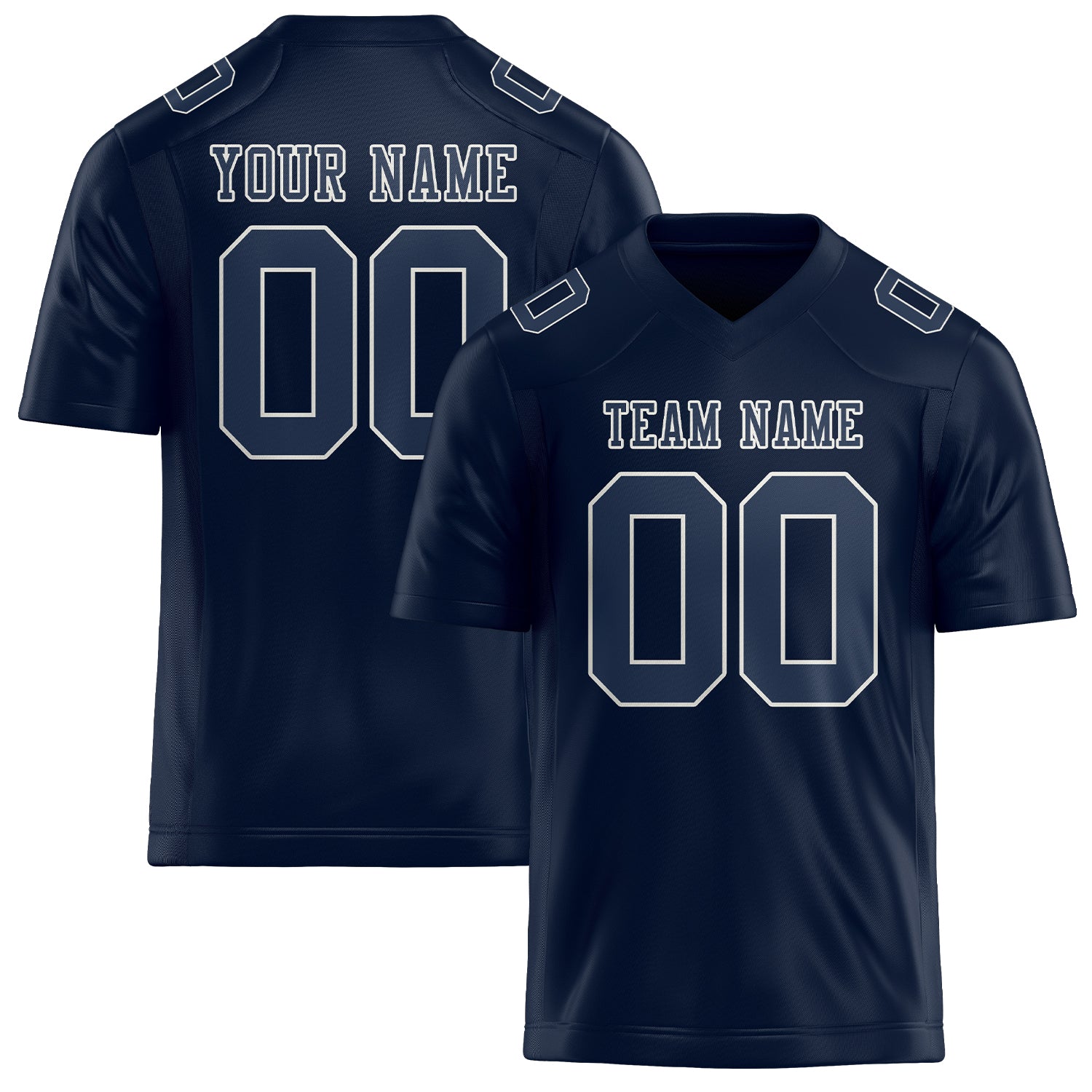 Custom Navy Blue Football Jersey