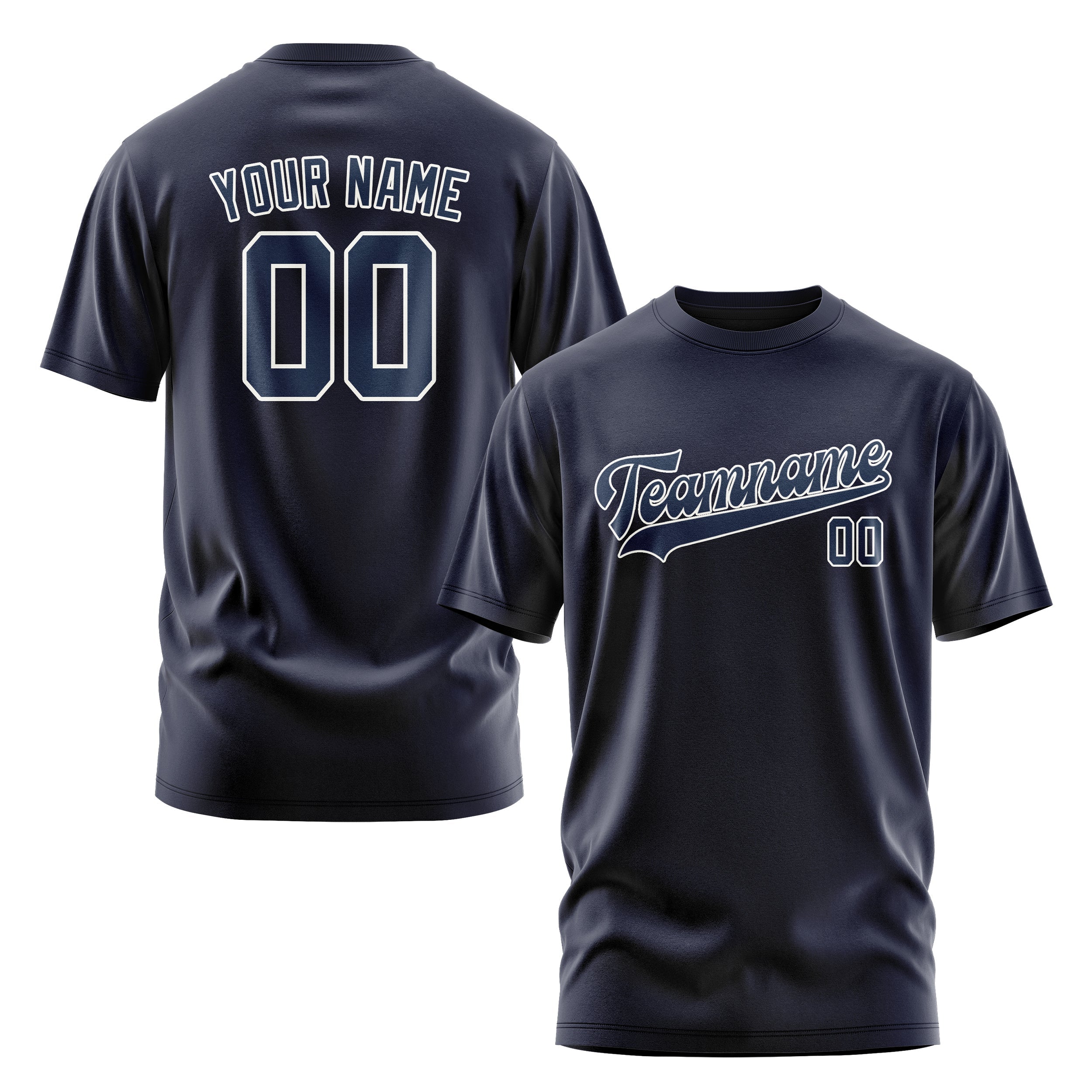 Custom Navy Blue T-Shirt