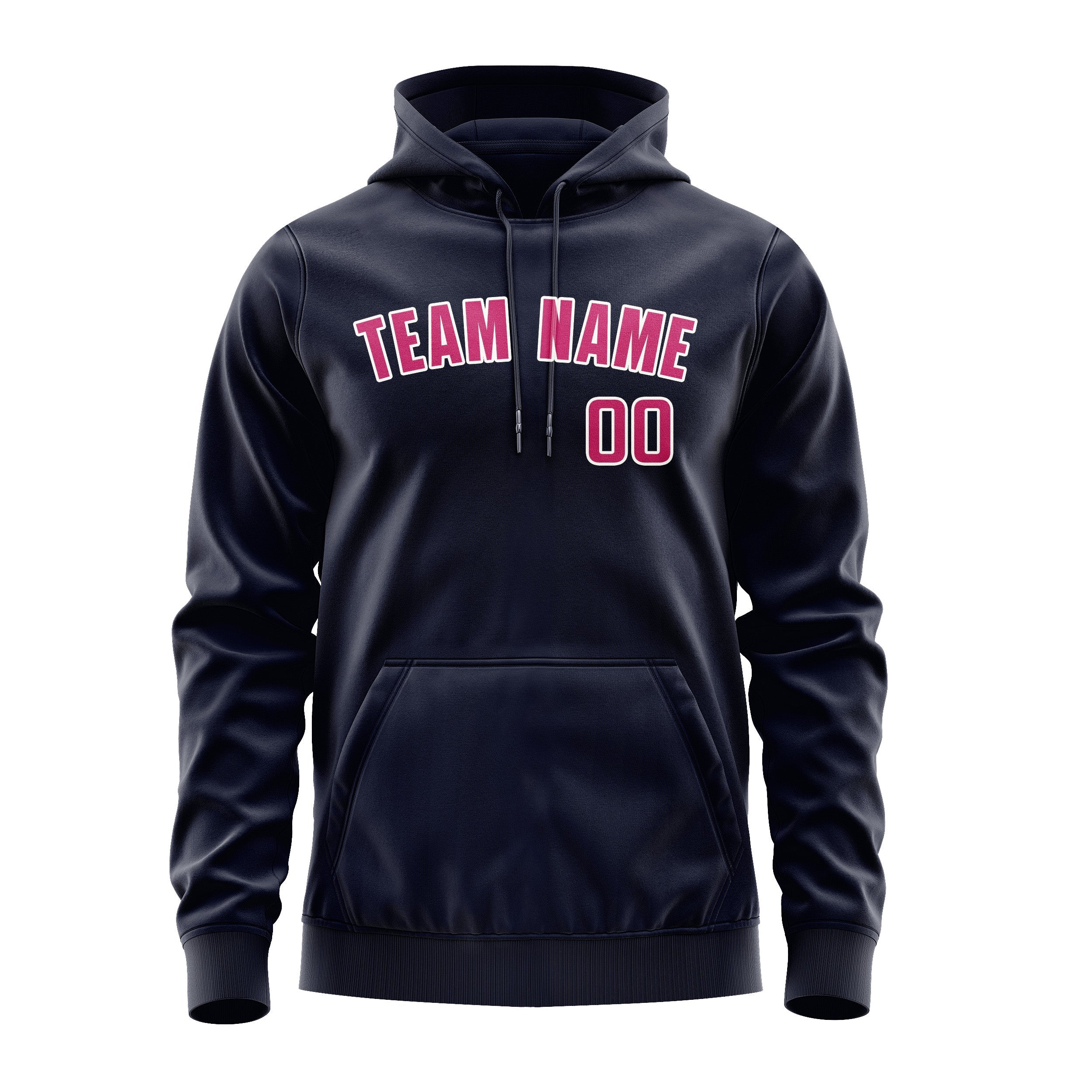 Custom Navy Pink Hoodie
