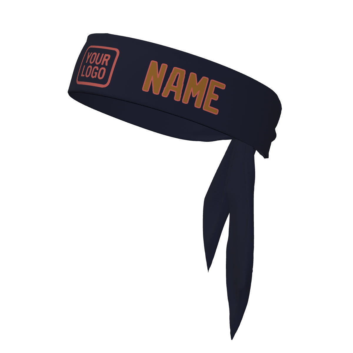 Custom Navy Khaki Headband