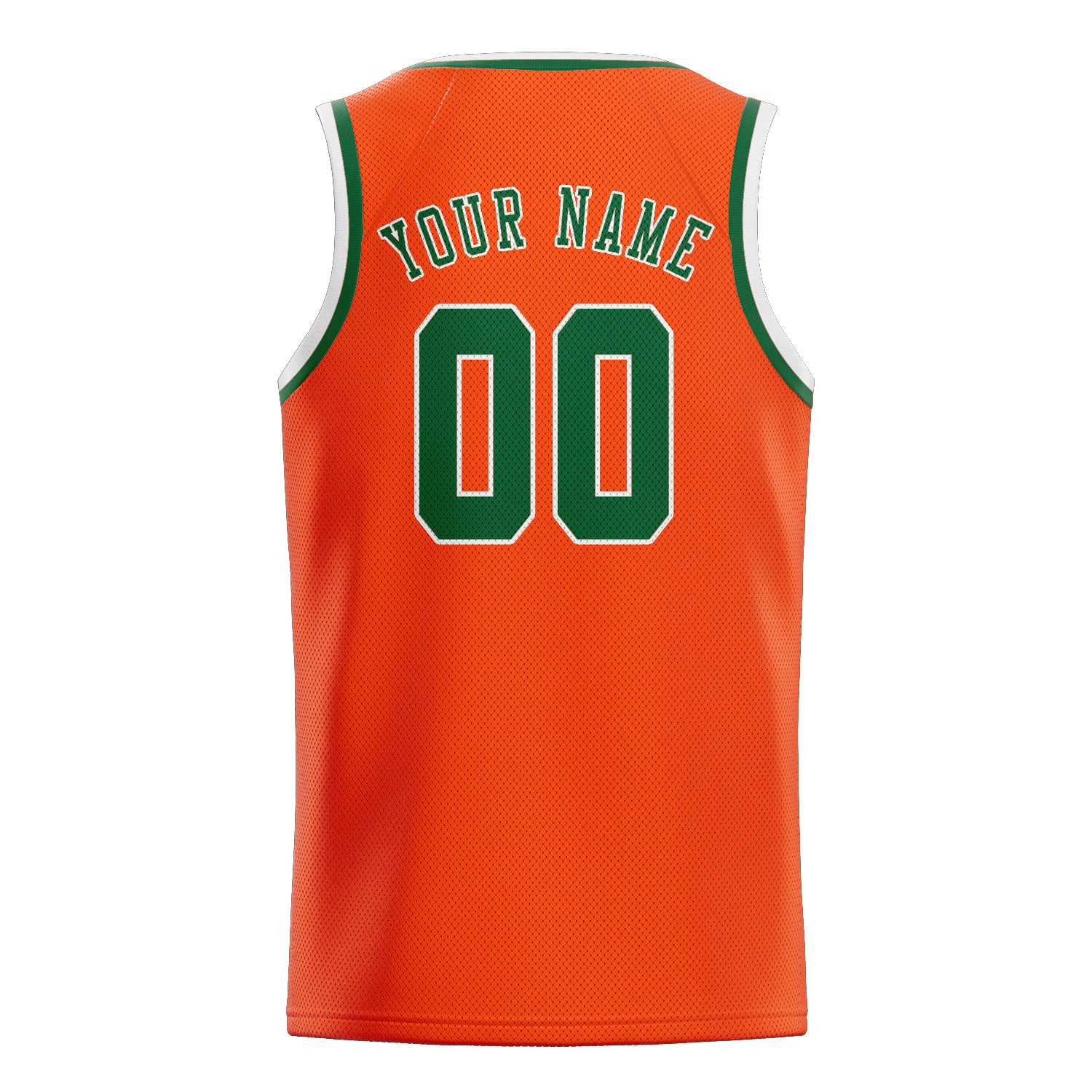 Custom Orange Red Green Basketball Jersey