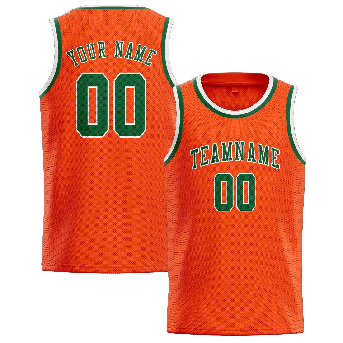 Custom Orange Red Green Basketball Jersey