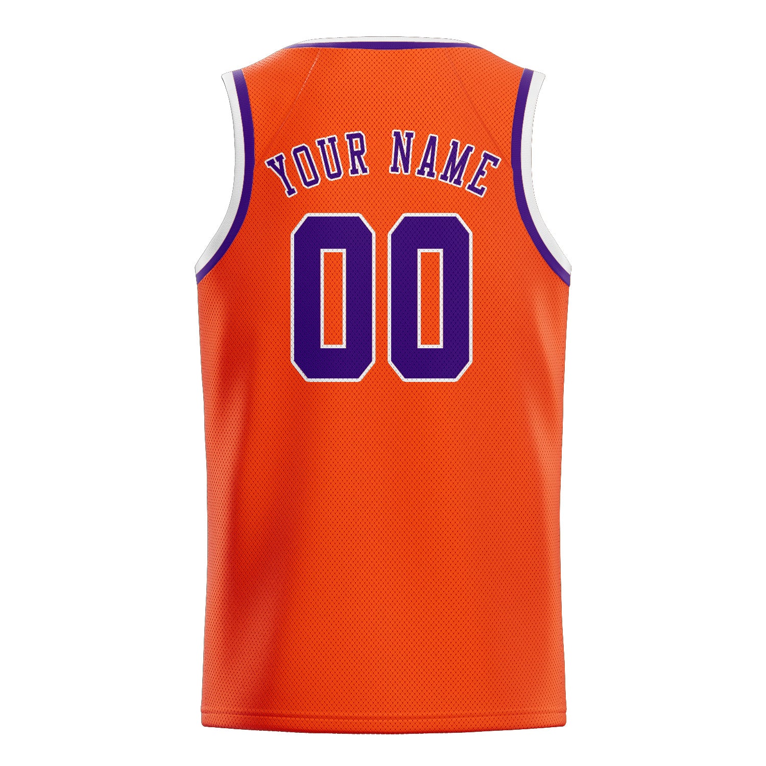 Custom Orange Red Purple Basketball Jersey