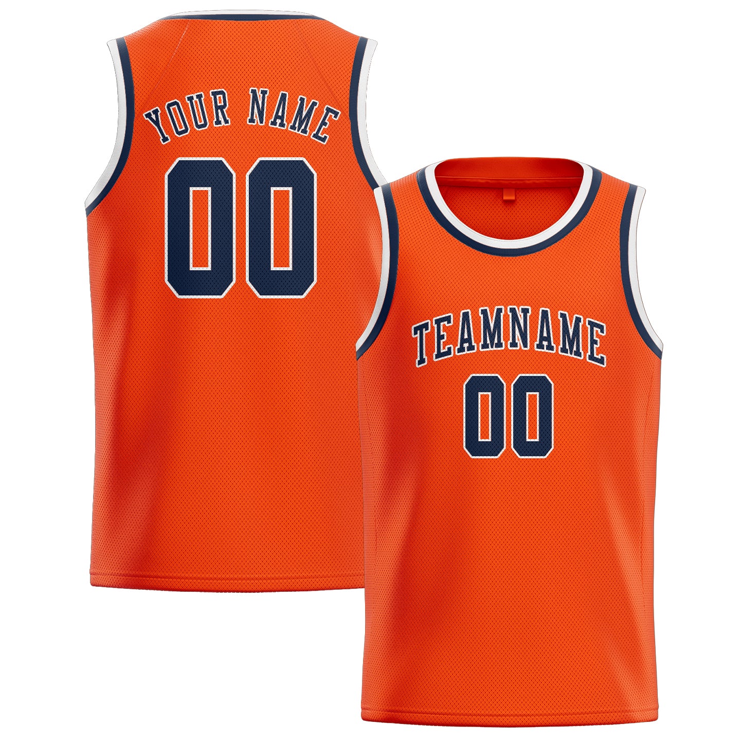Custom Orange Red Blue Basketball Jersey