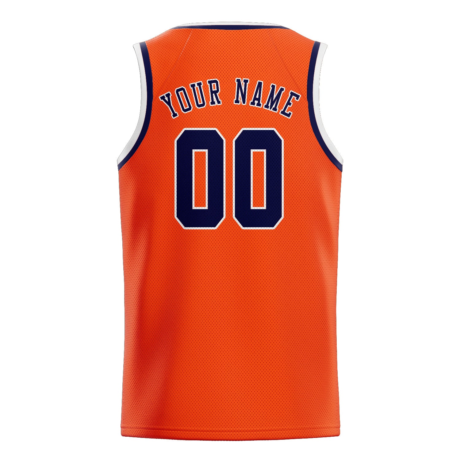 Custom Orange Red Navy Basketball Jersey