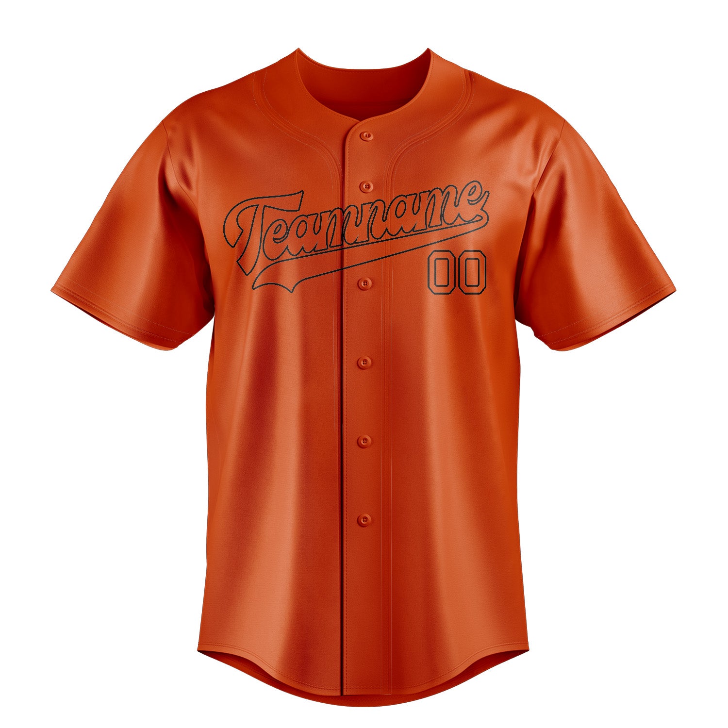 Custom Orange Red Black Baseball Jersey