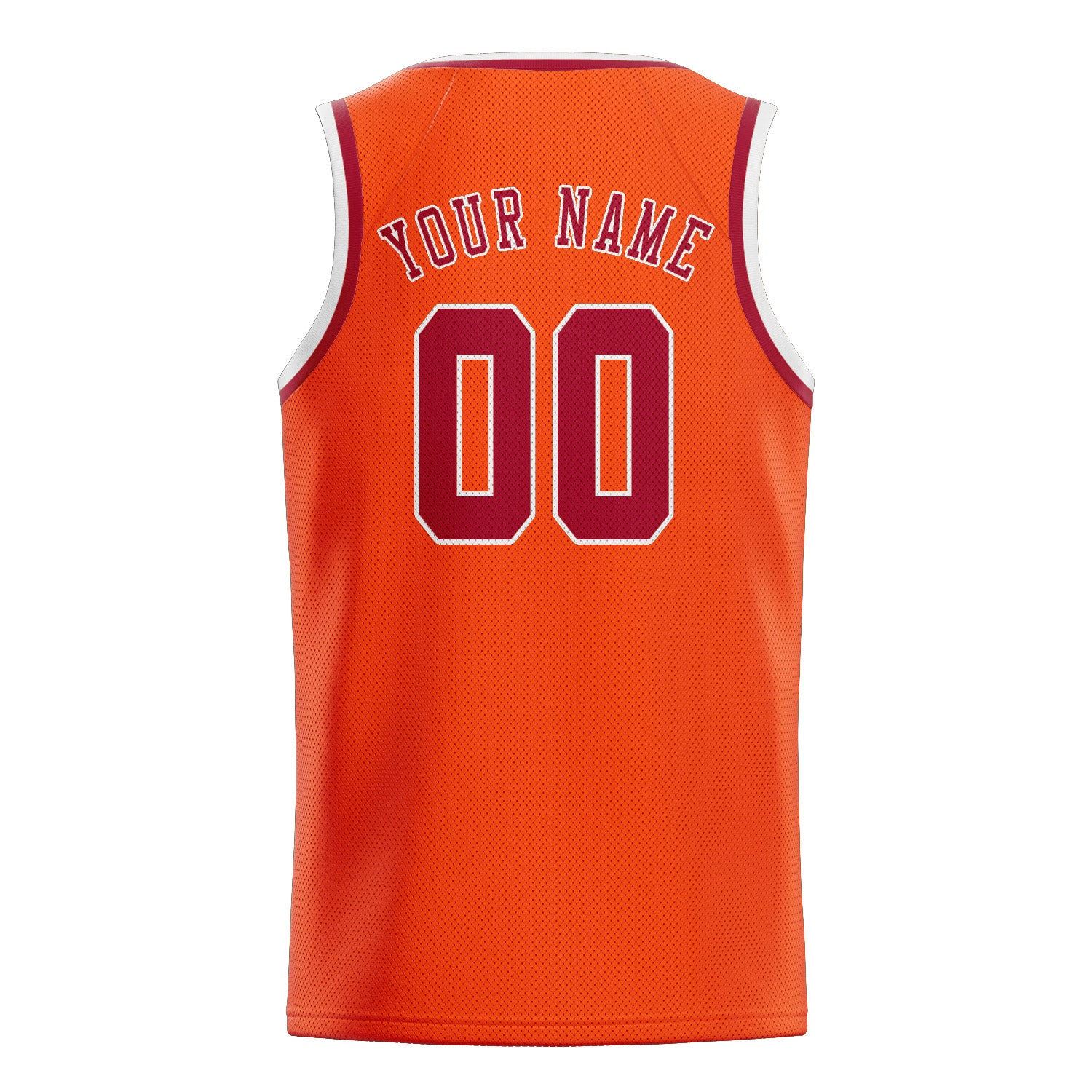 Custom Orange Red Red Basketball Jersey