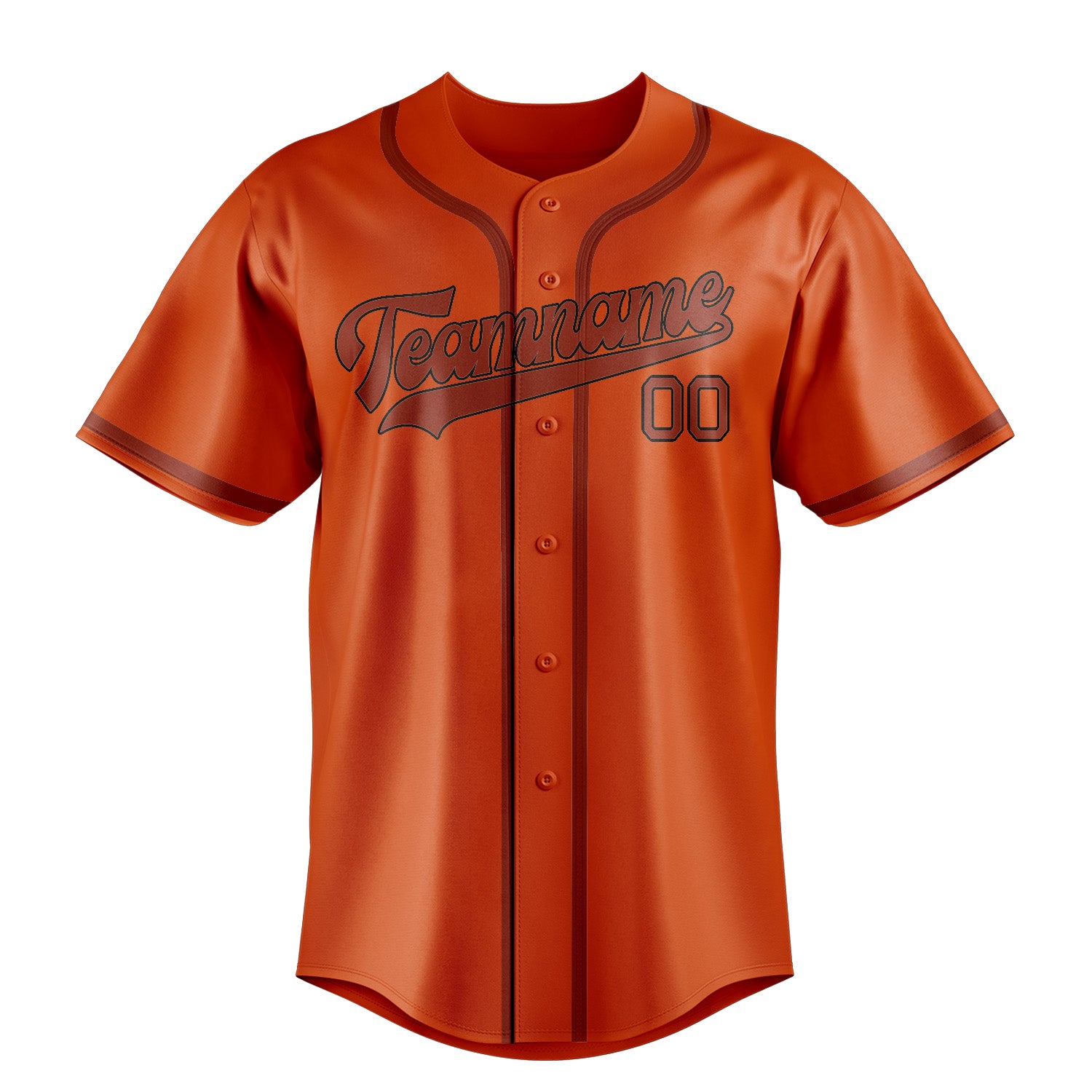 Custom Orange Red Coral Red Baseball Jersey
