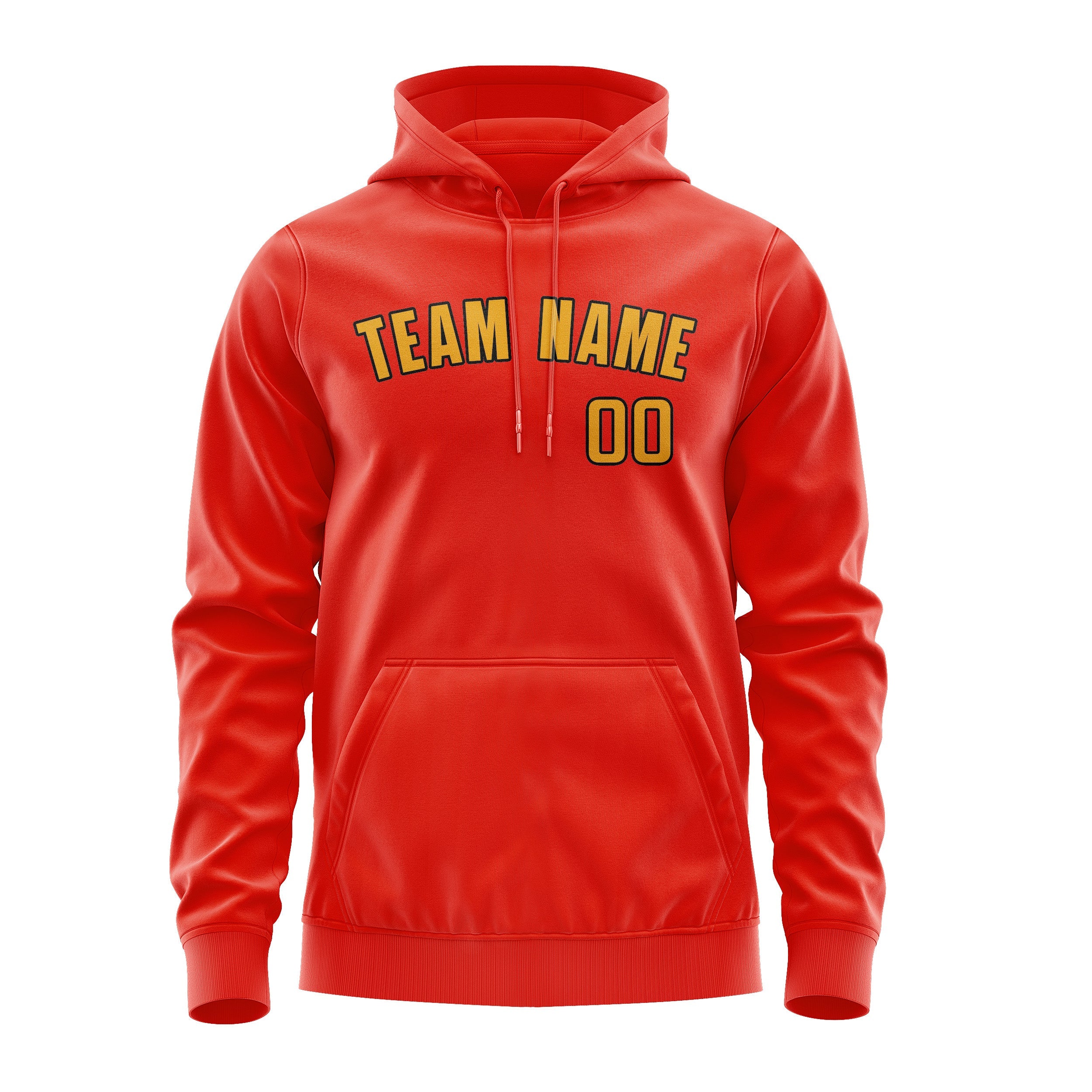 Custom Orange Red Yellow Hoodie