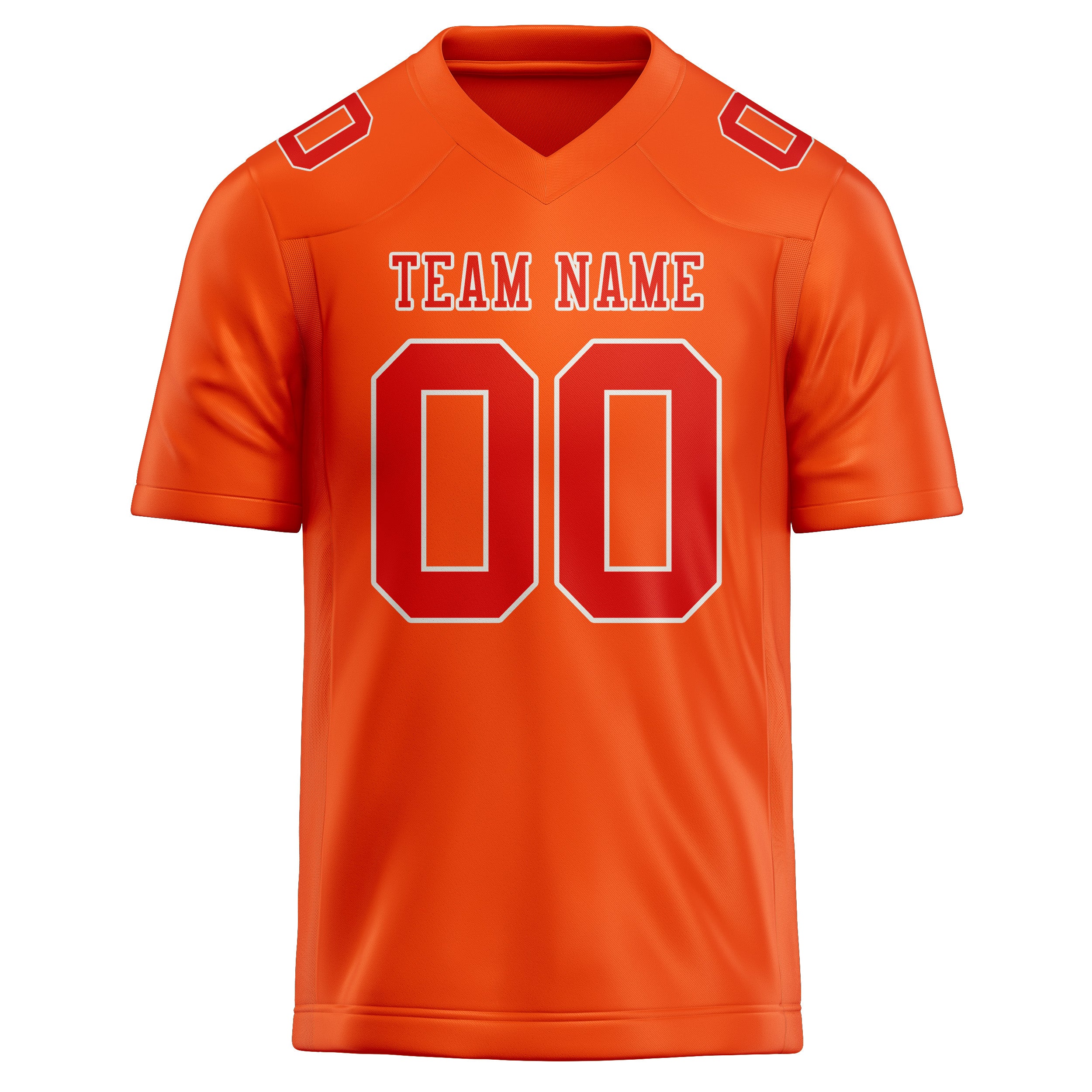 Custom Orange Red Orange Red Football Jersey