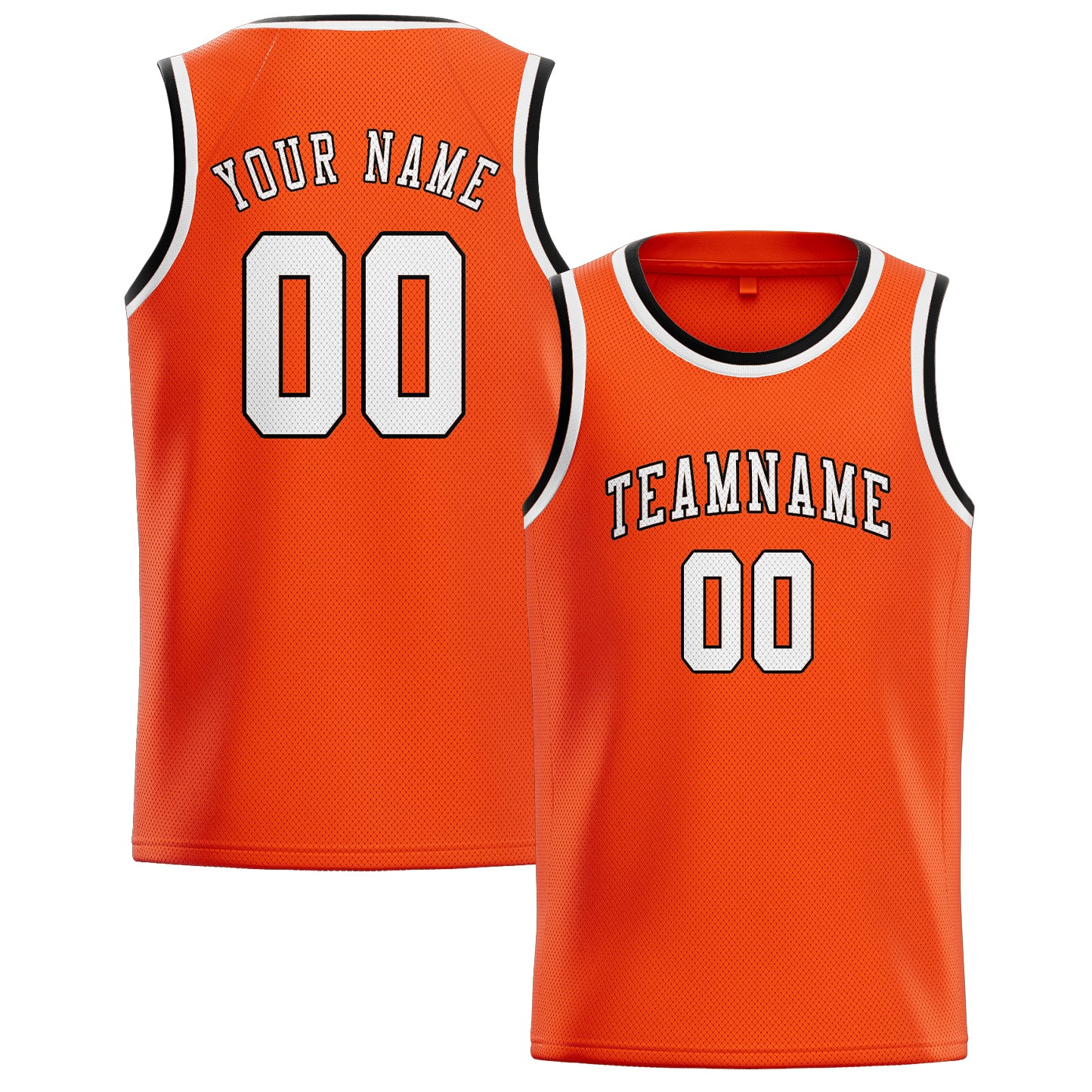 Custom Orange Red White Basketball Jersey