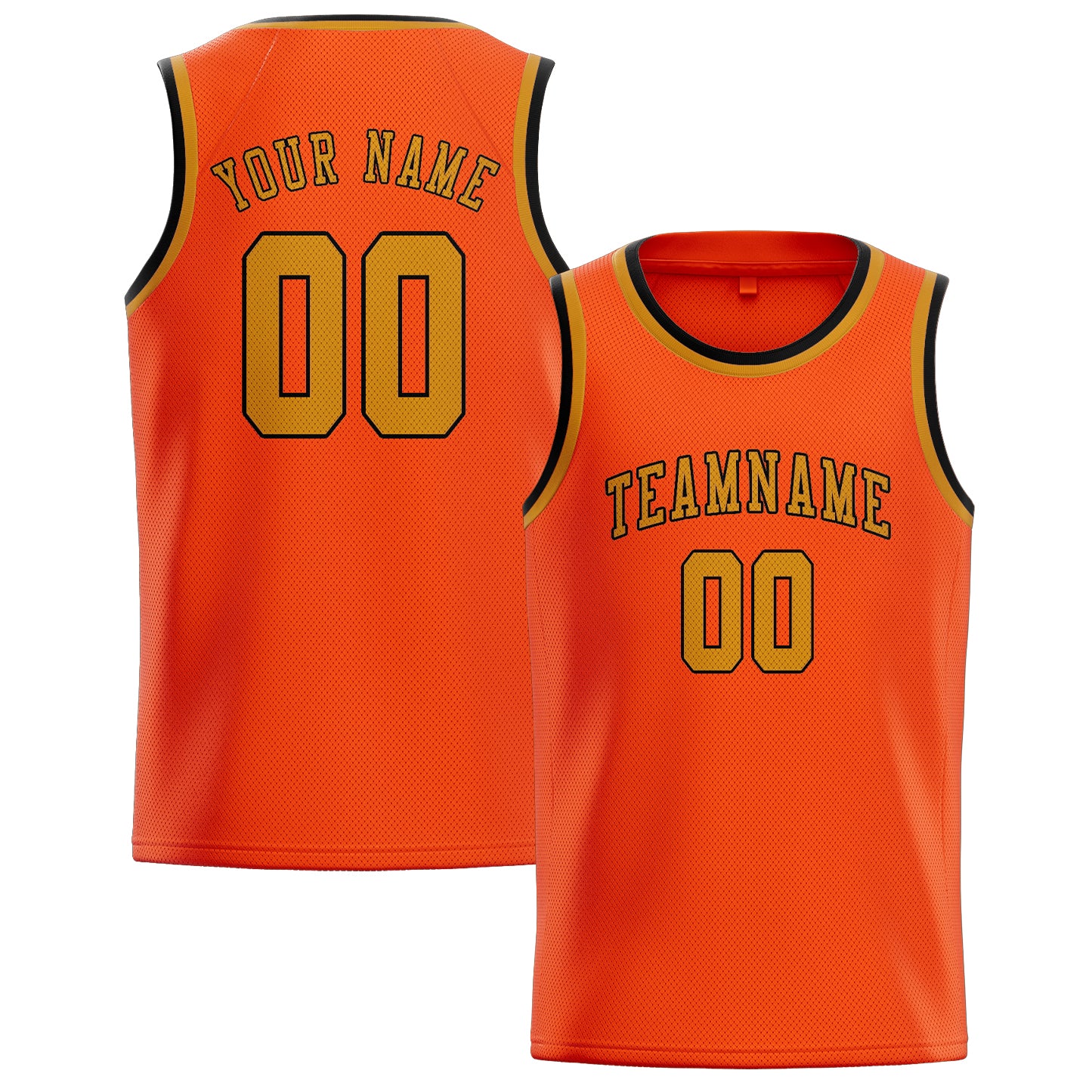 Custom Orange Red Yellow Basketball Jersey
