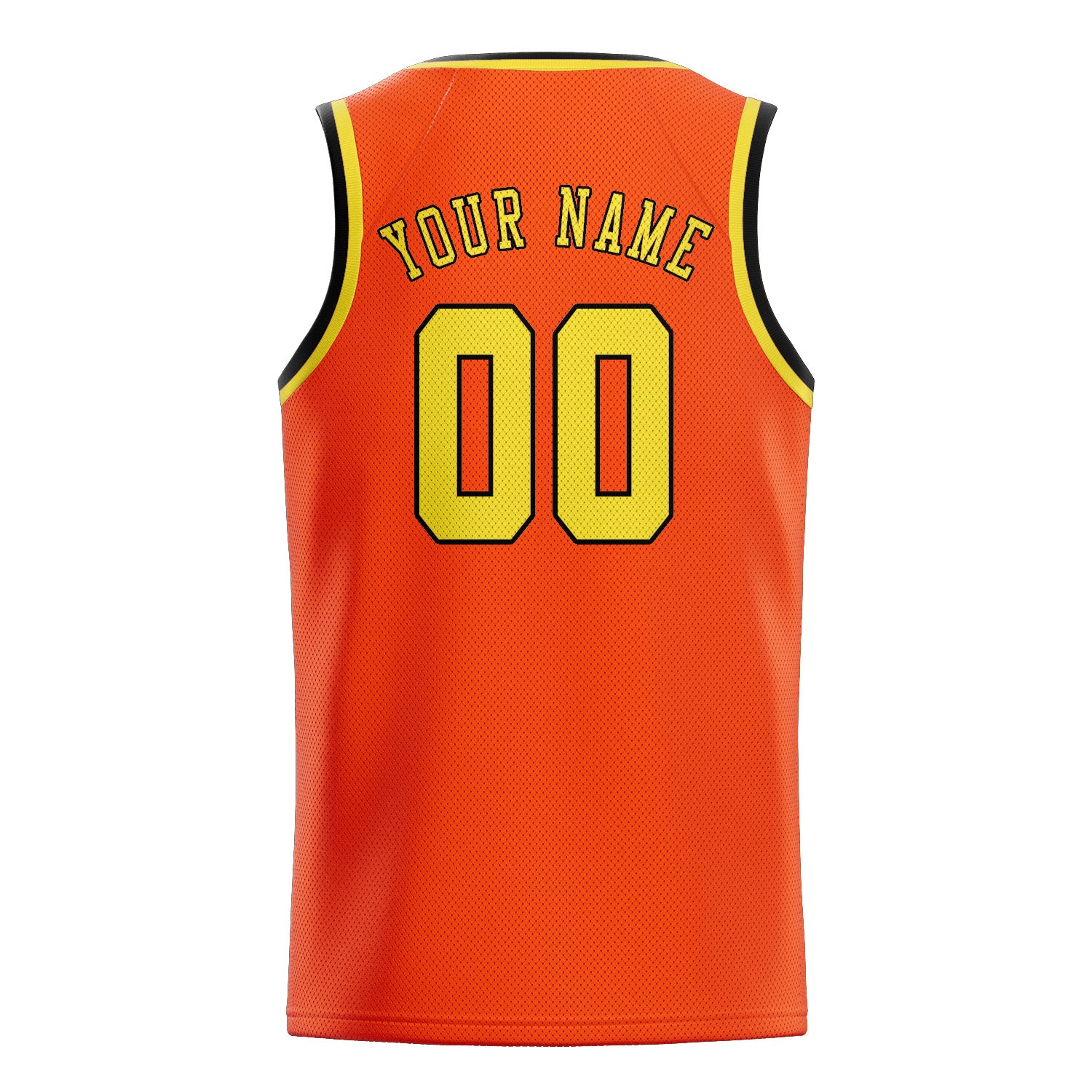 Custom Orange Red Light Yellow Basketball Jersey