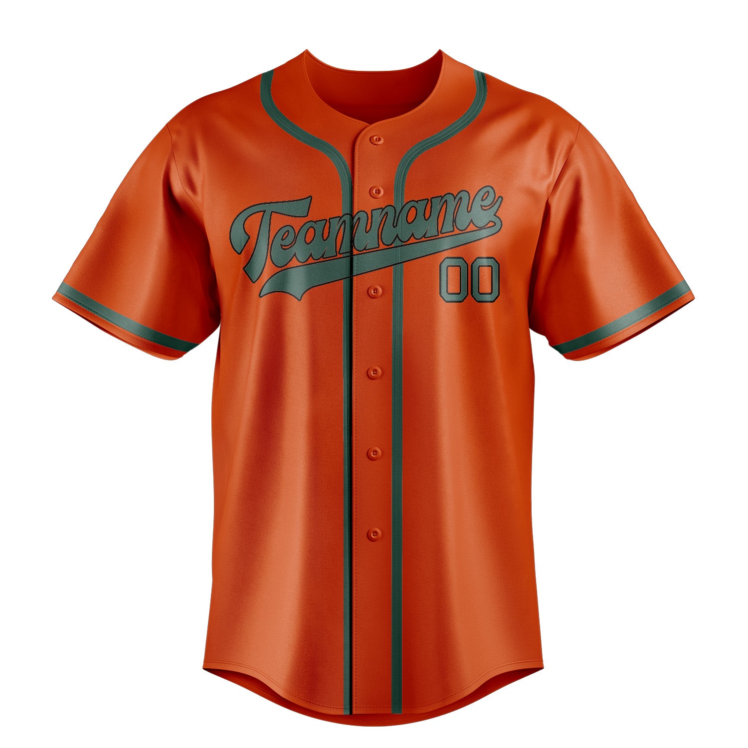 Custom Orange Red Blue Green Baseball Jersey