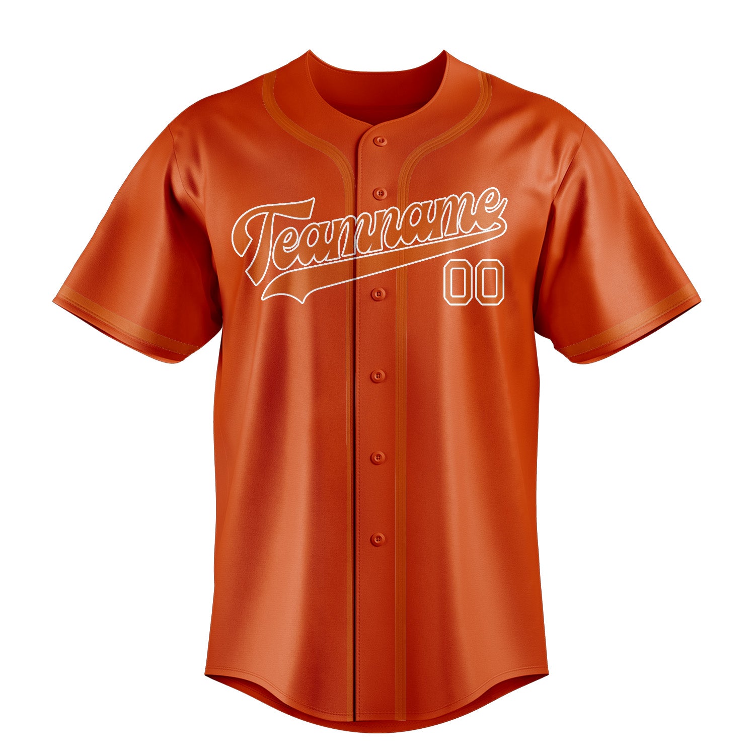Custom Orange Red Orange Baseball Jersey