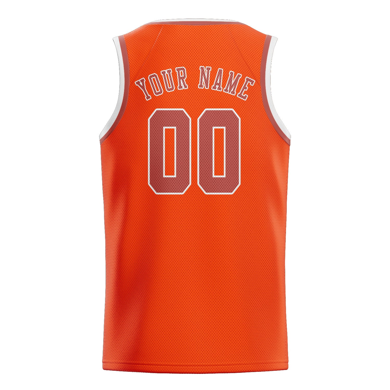 Custom Orange Red Copper Rose Basketball Jersey