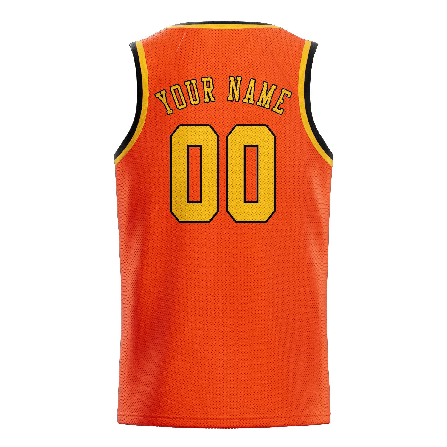 Custom Orange Red Gold Basketball Jersey