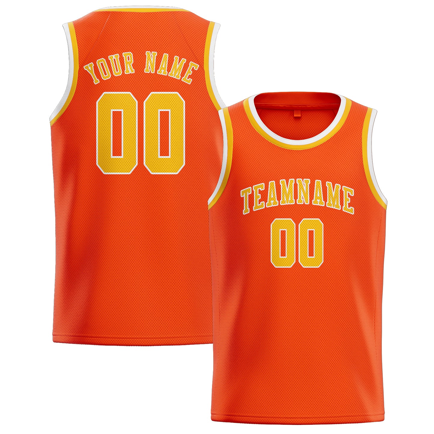 Custom Orange Red Gold Basketball Jersey