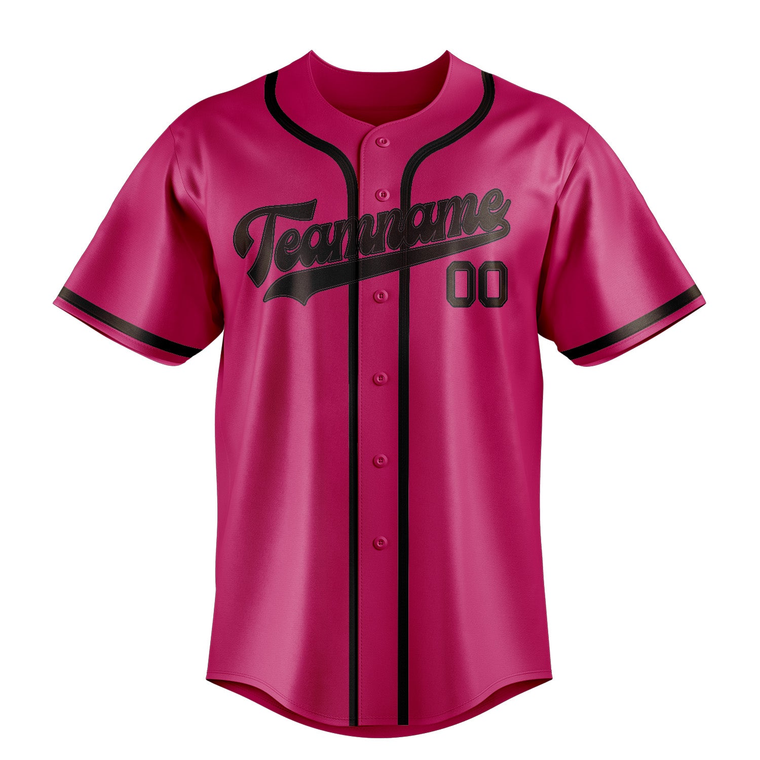 Custom Pink Brown Baseball Jersey