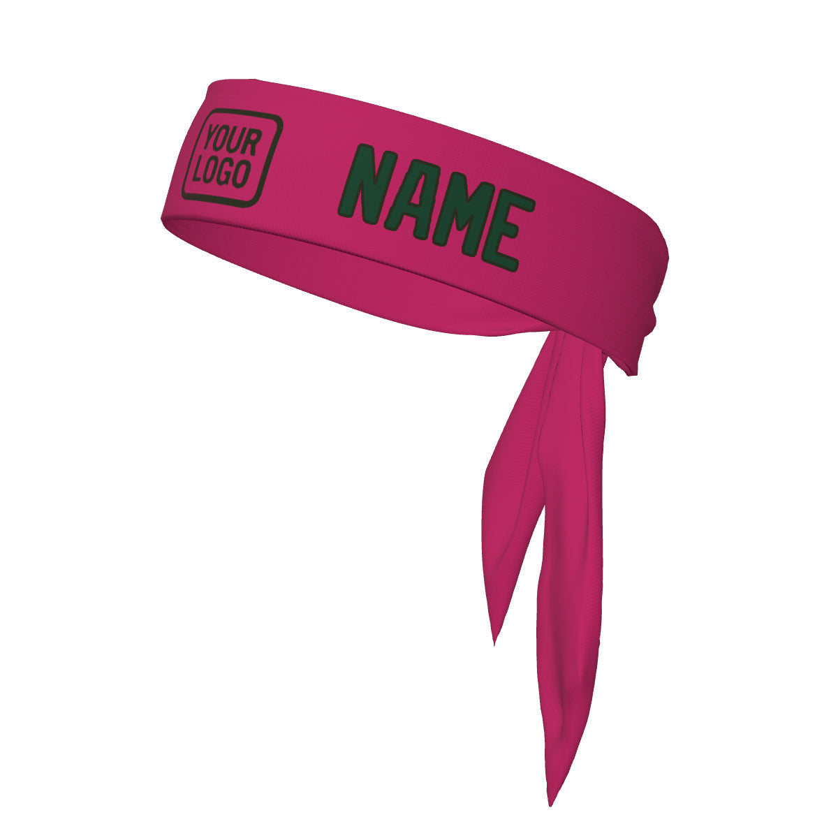 Custom Pink Green Headband