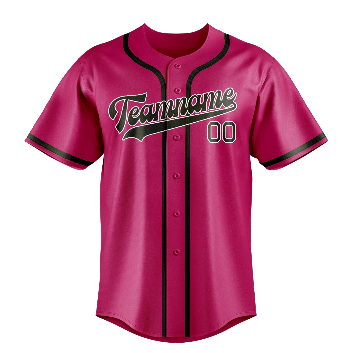 Custom Pink Olive Baseball Jersey