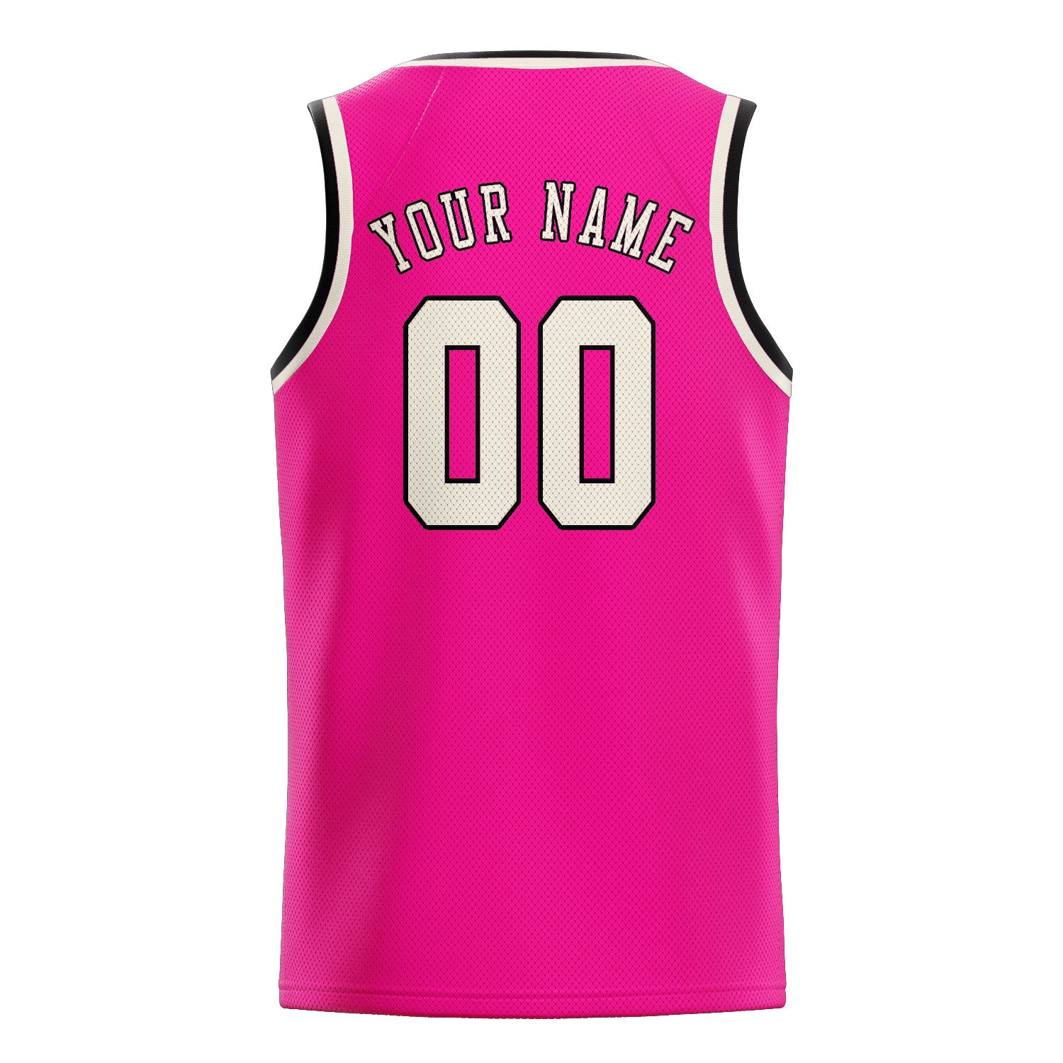 Custom Pink Cream Basketball Jersey