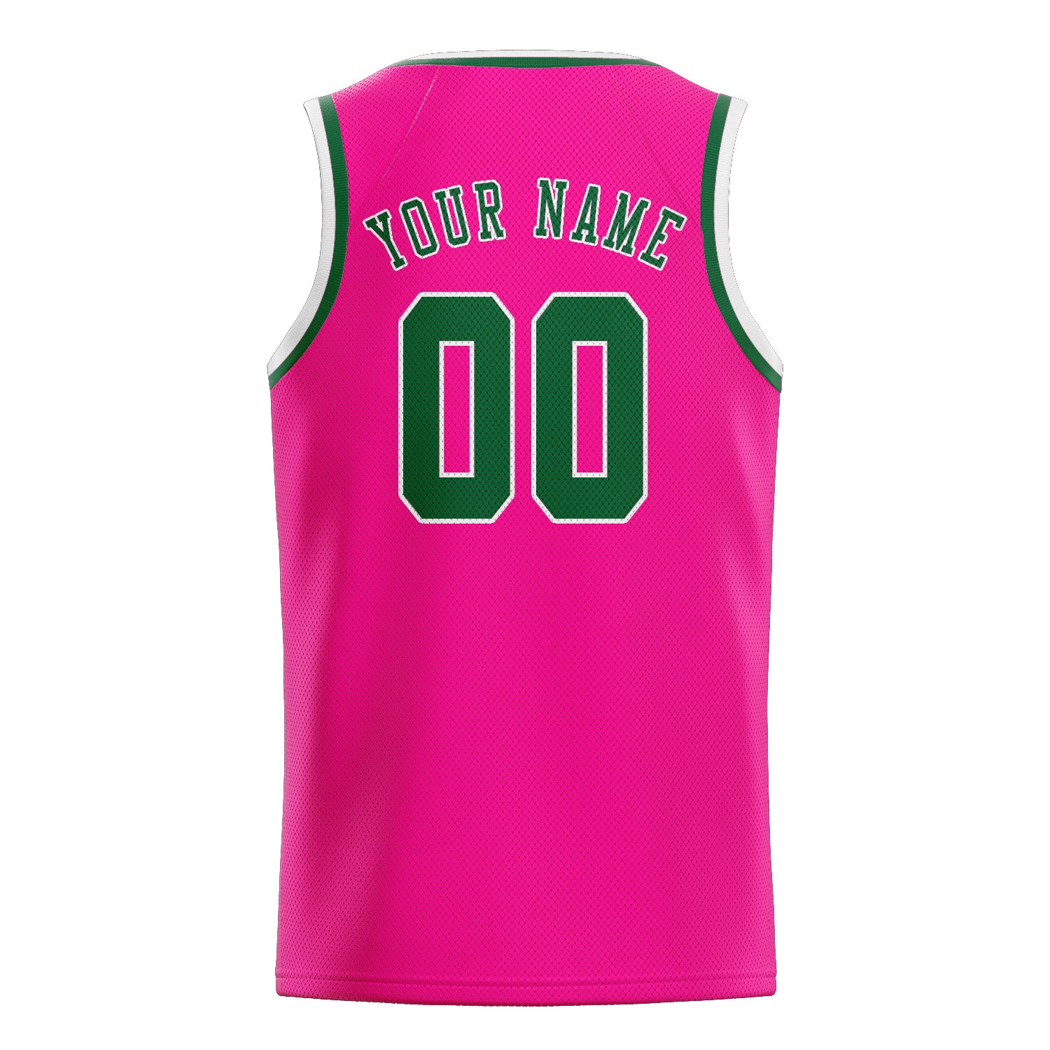Custom Pink Green Basketball Jersey