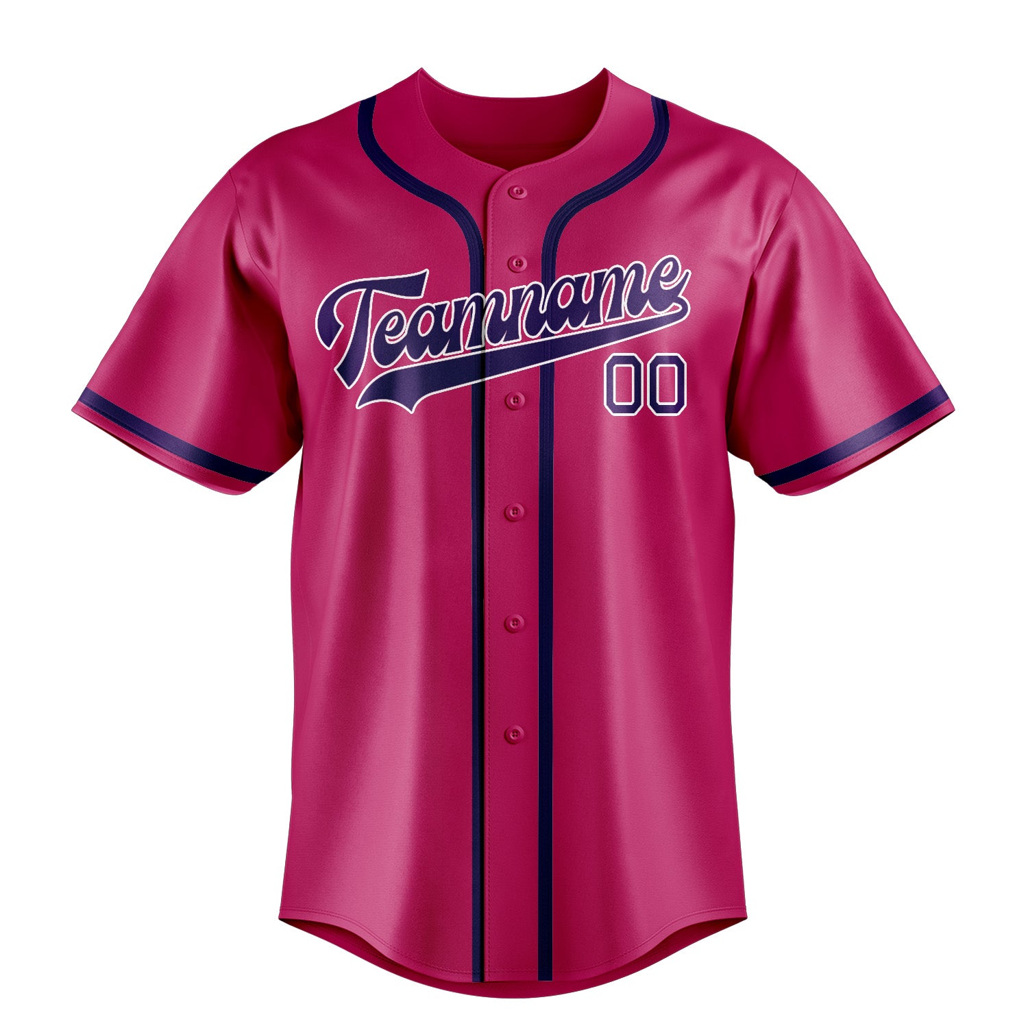 Custom Pink Purple Baseball Jersey