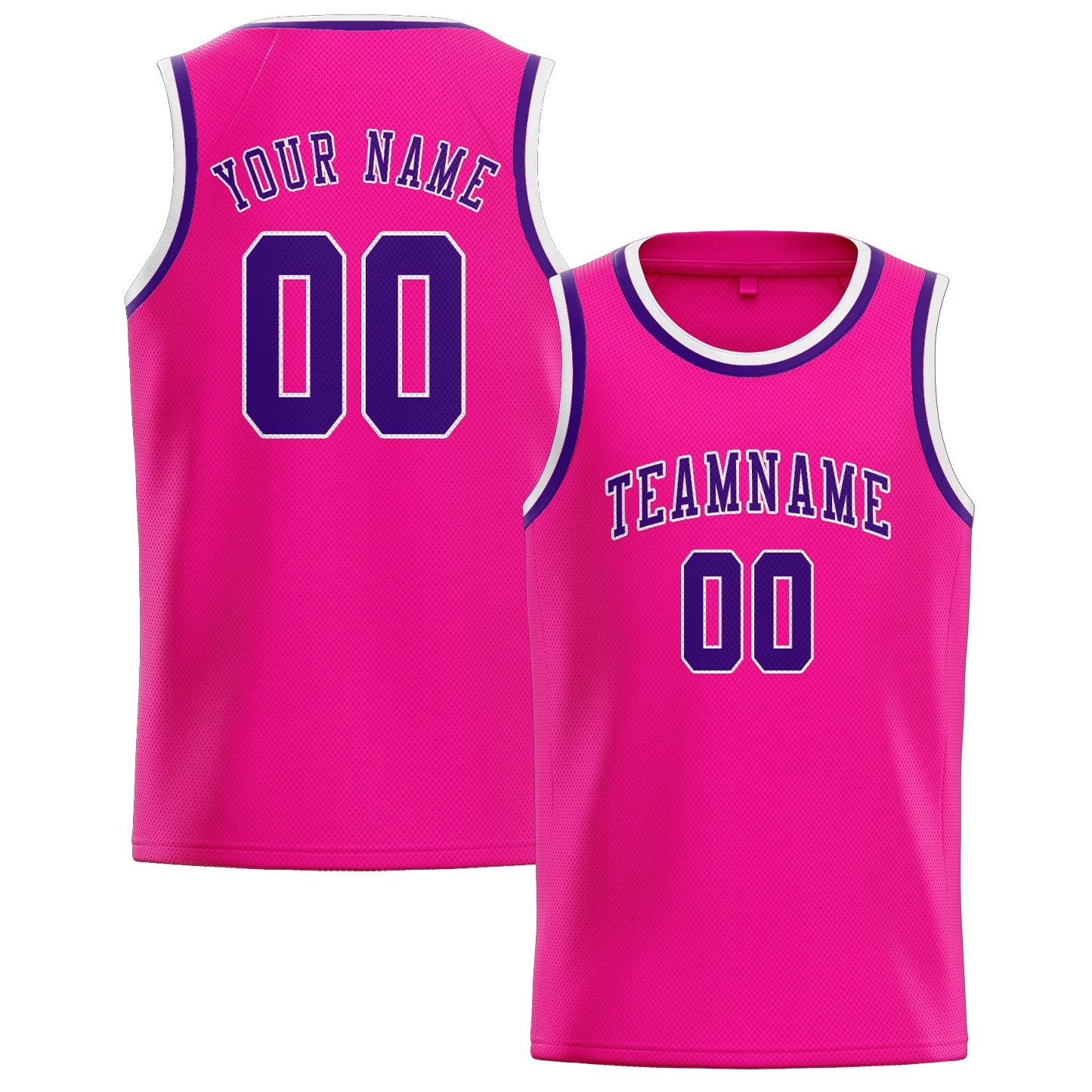 Custom Pink Purple Basketball Jersey