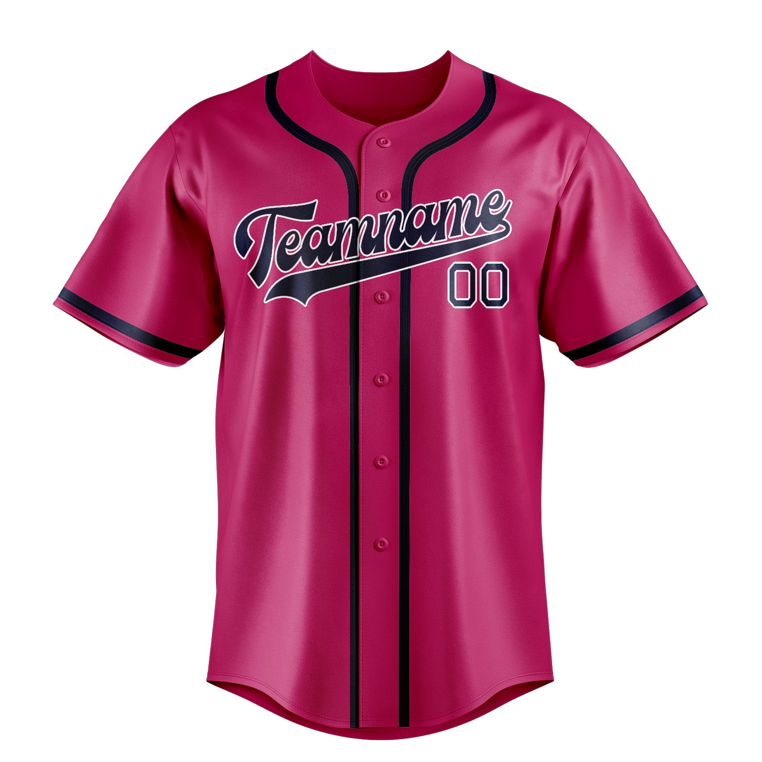 Custom Pink Blue Baseball Jersey