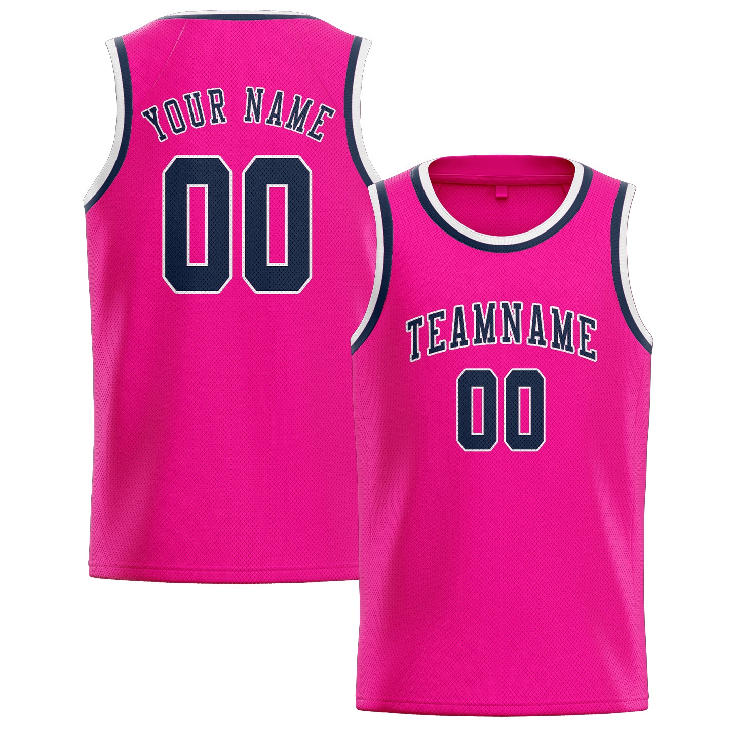 Custom Pink Blue Basketball Jersey