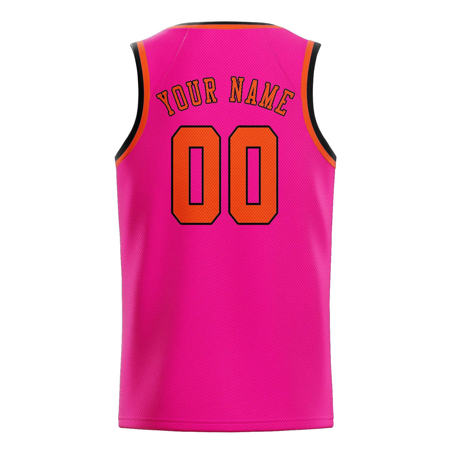 Custom Pink Orange Red Basketball Jersey