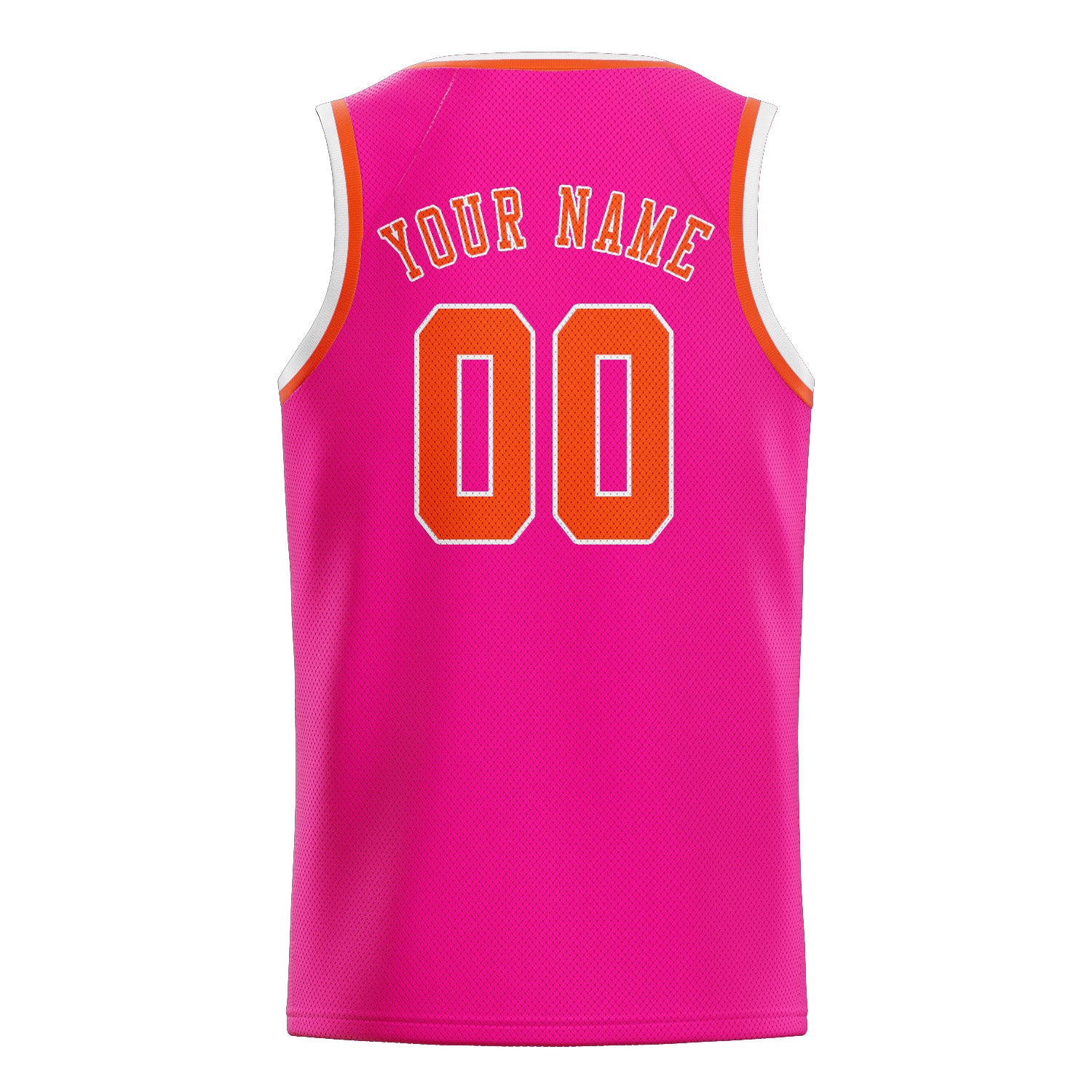 Custom Pink Orange Red Basketball Jersey