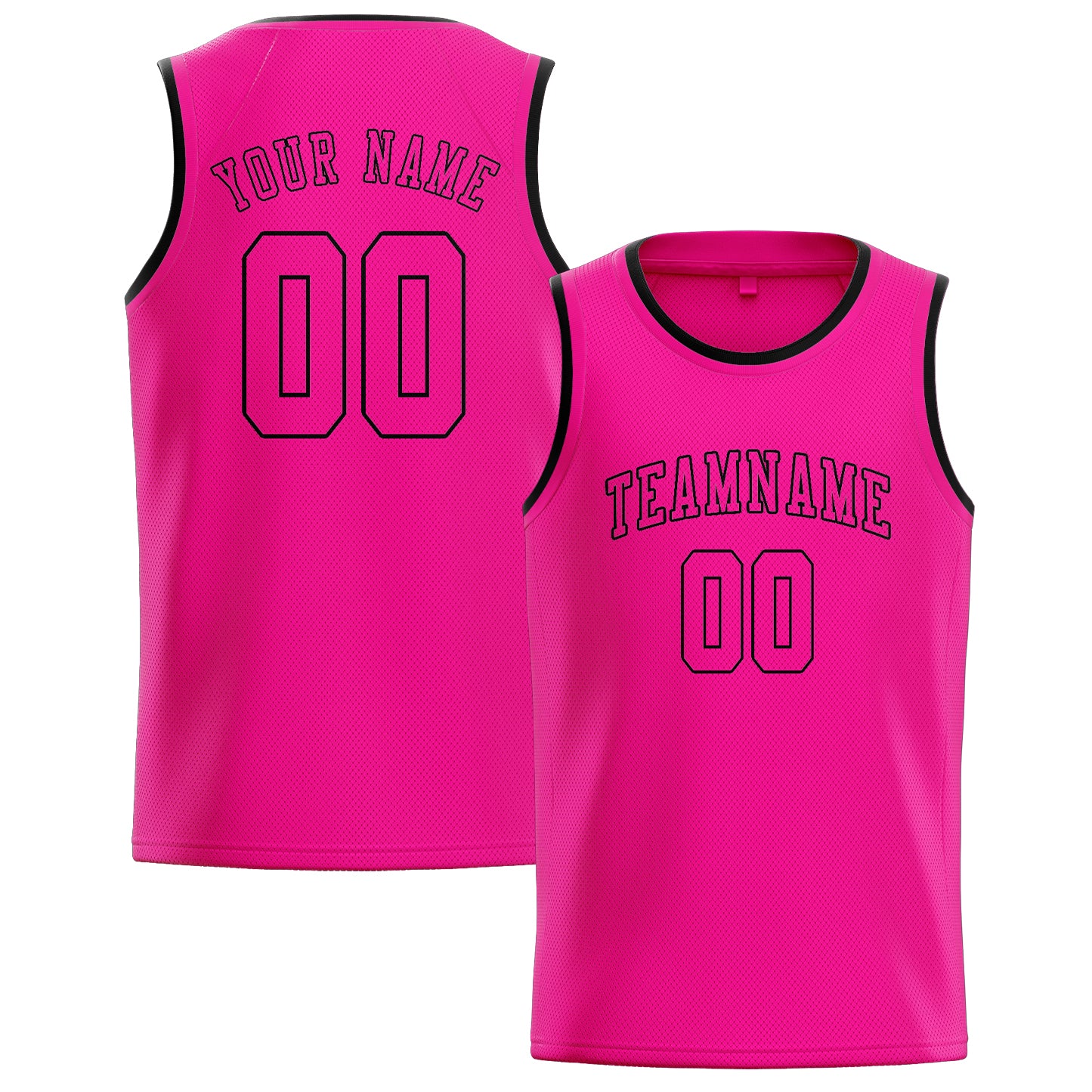 Custom Pink Pink Basketball Jersey