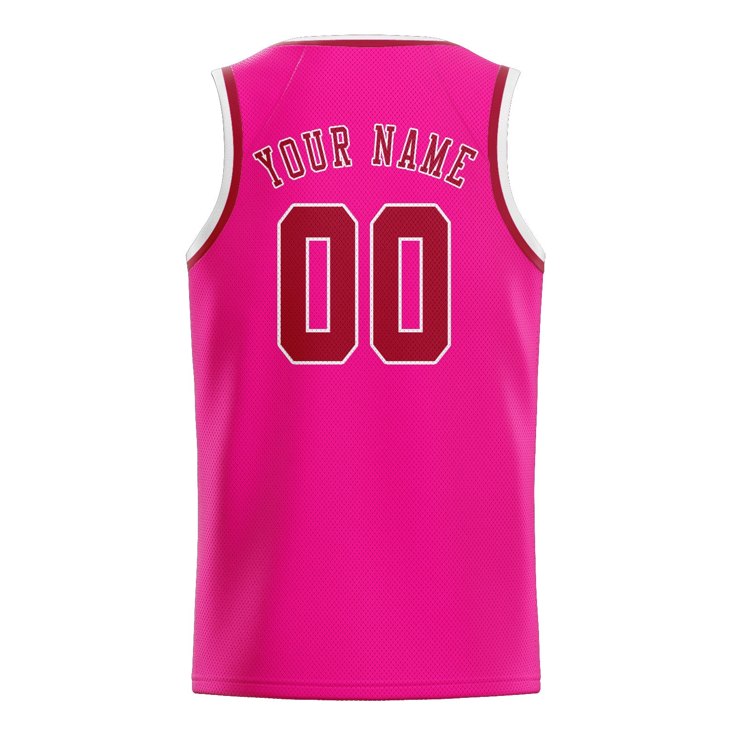 Custom Pink Red Basketball Jersey