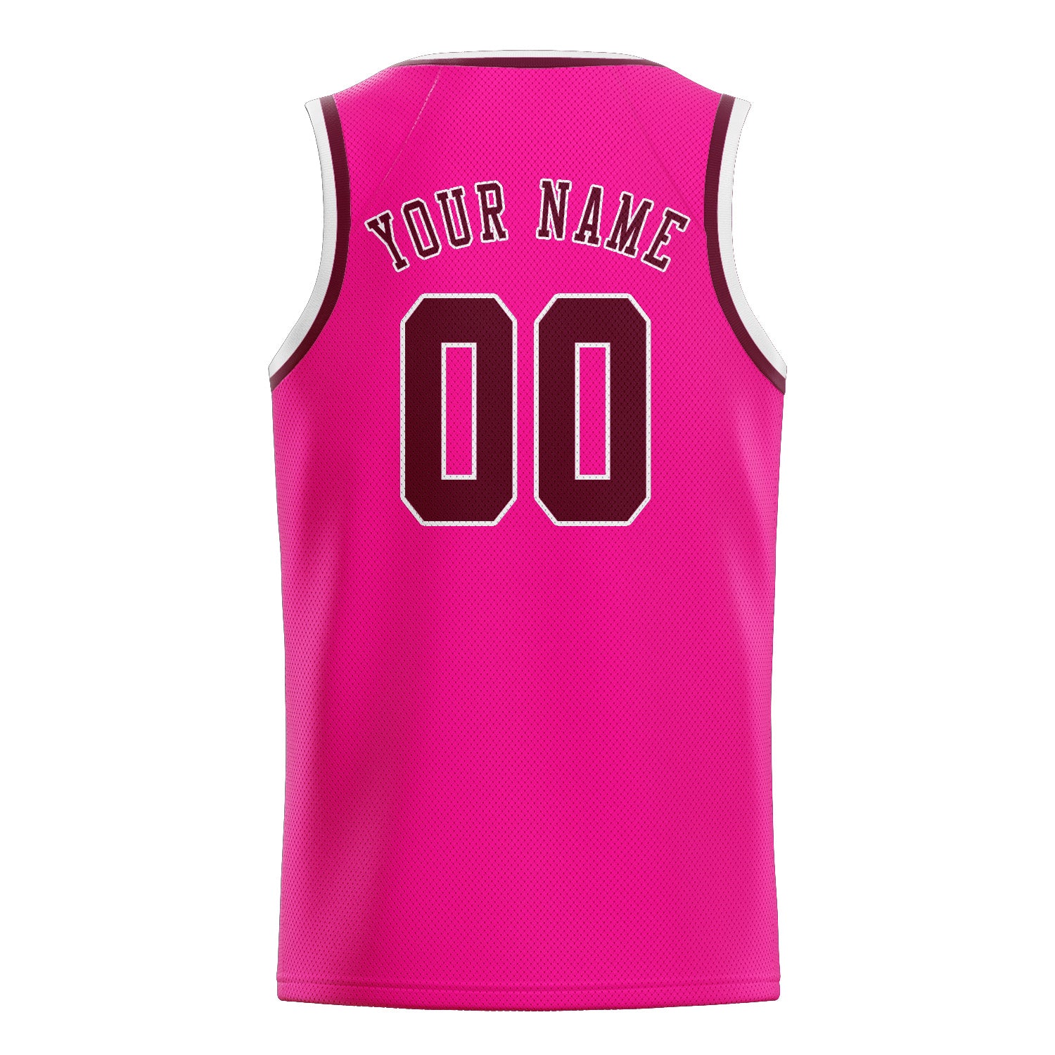 Custom Pink Crimson Red Basketball Jersey