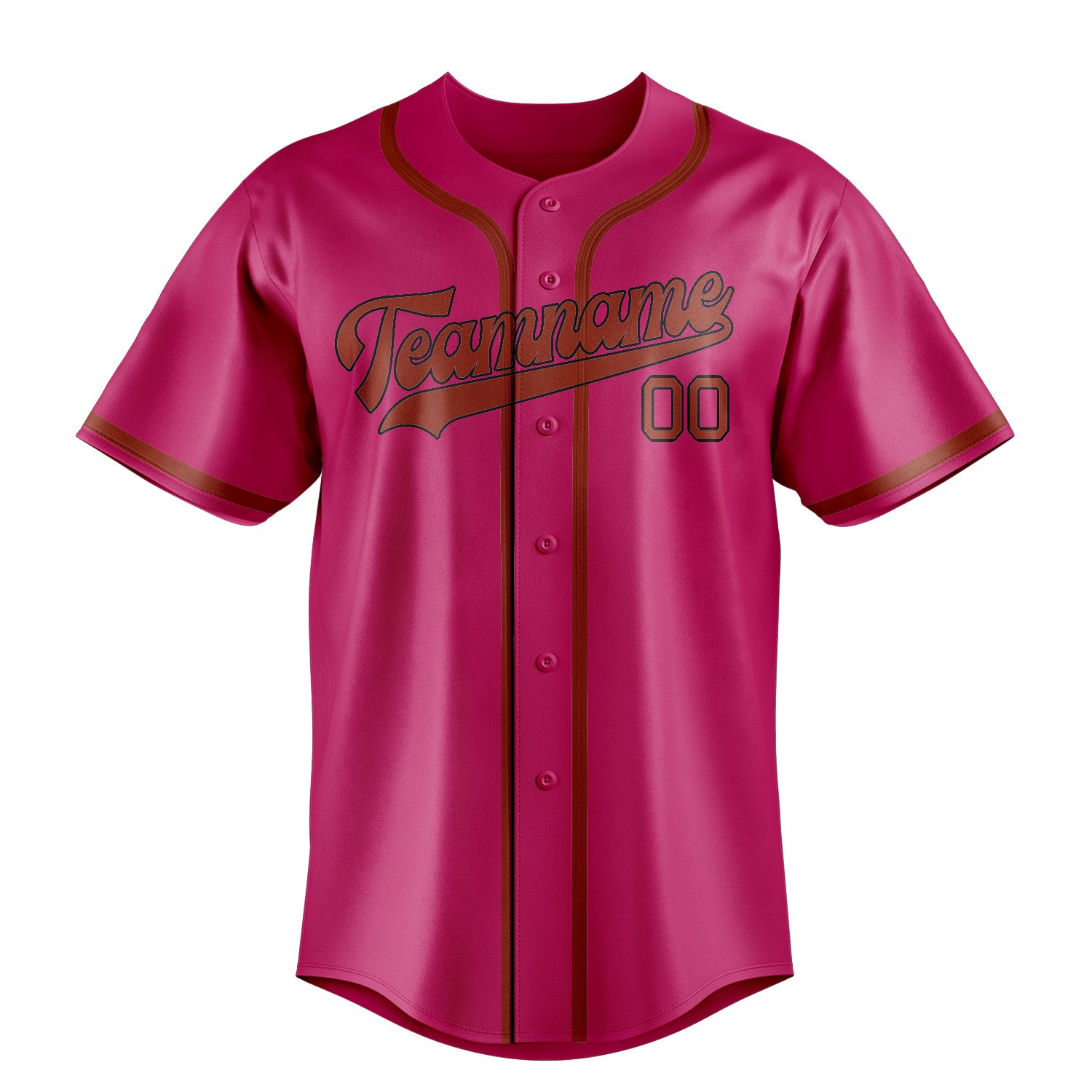 Custom Pink Coral Red Baseball Jersey