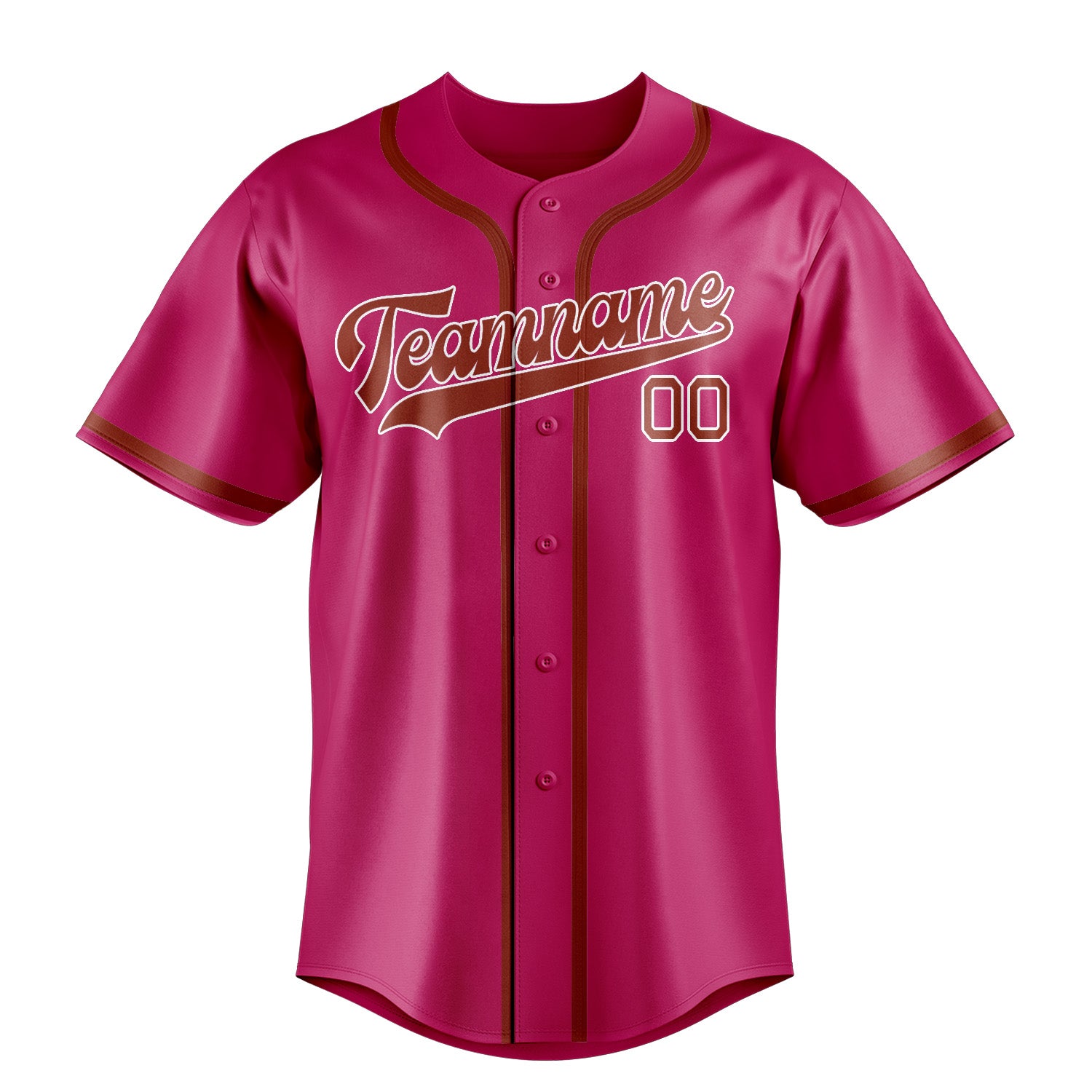 Custom Pink Coral Red Baseball Jersey