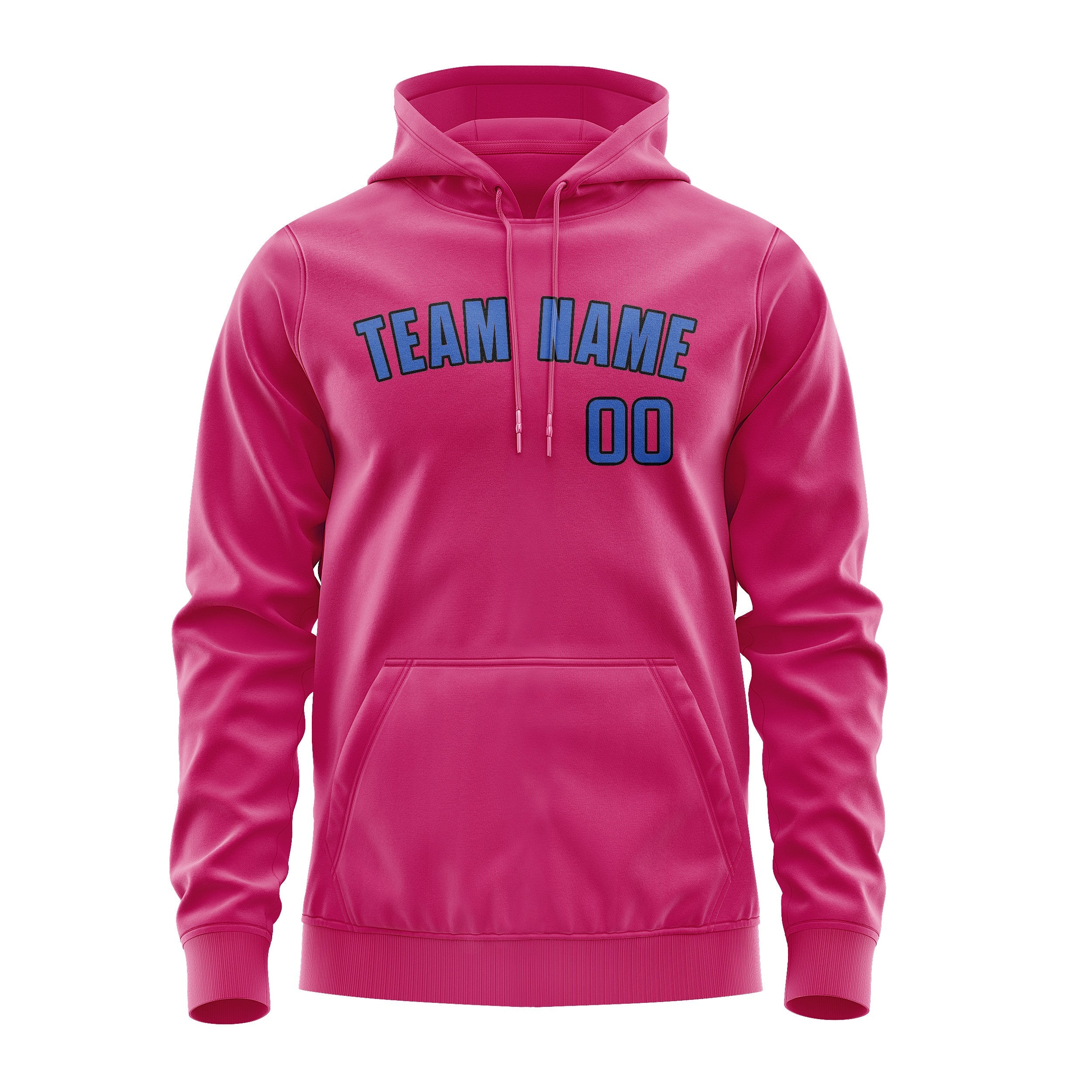 Custom Pink Sky Blue Hoodie