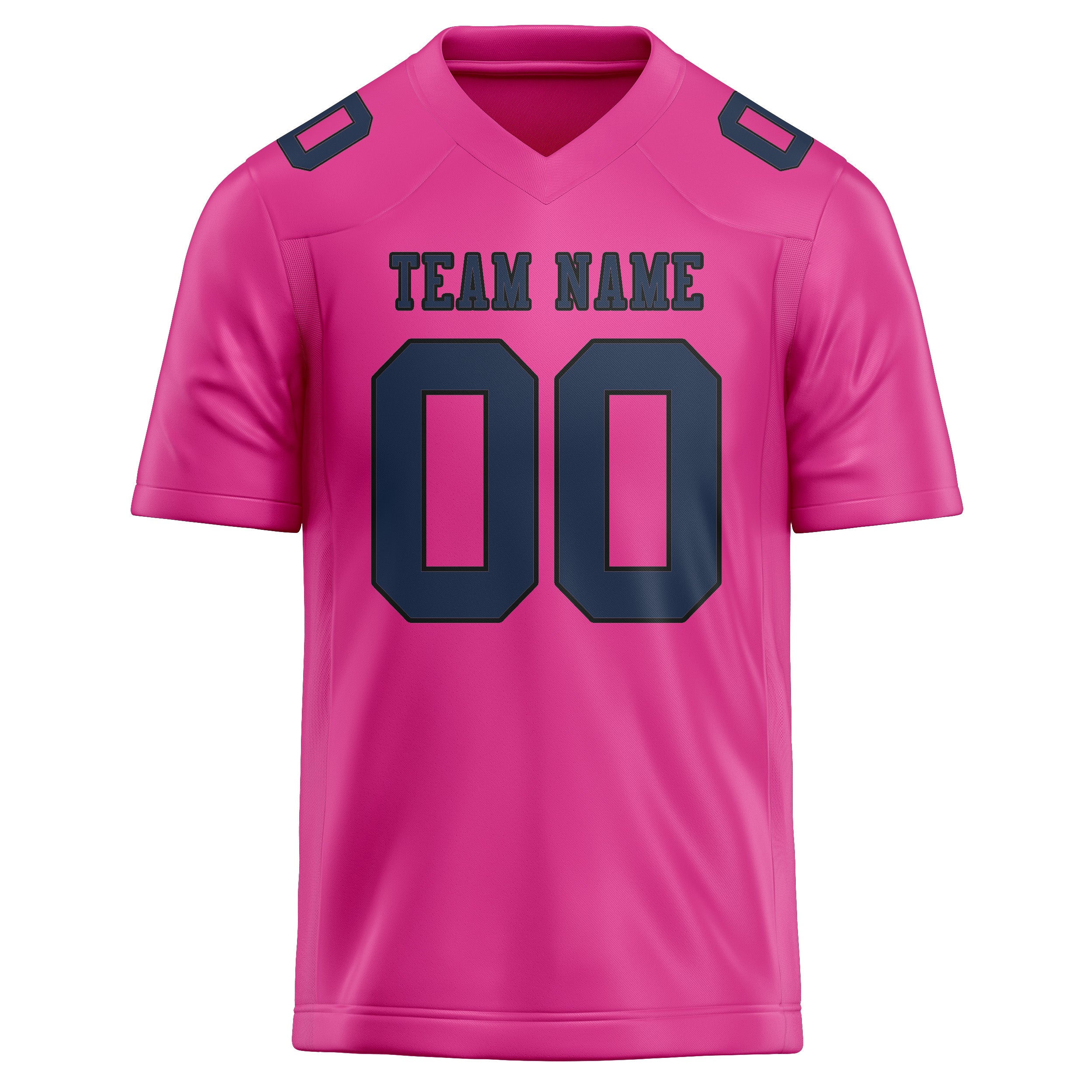 Custom Pink Blue Football Jersey