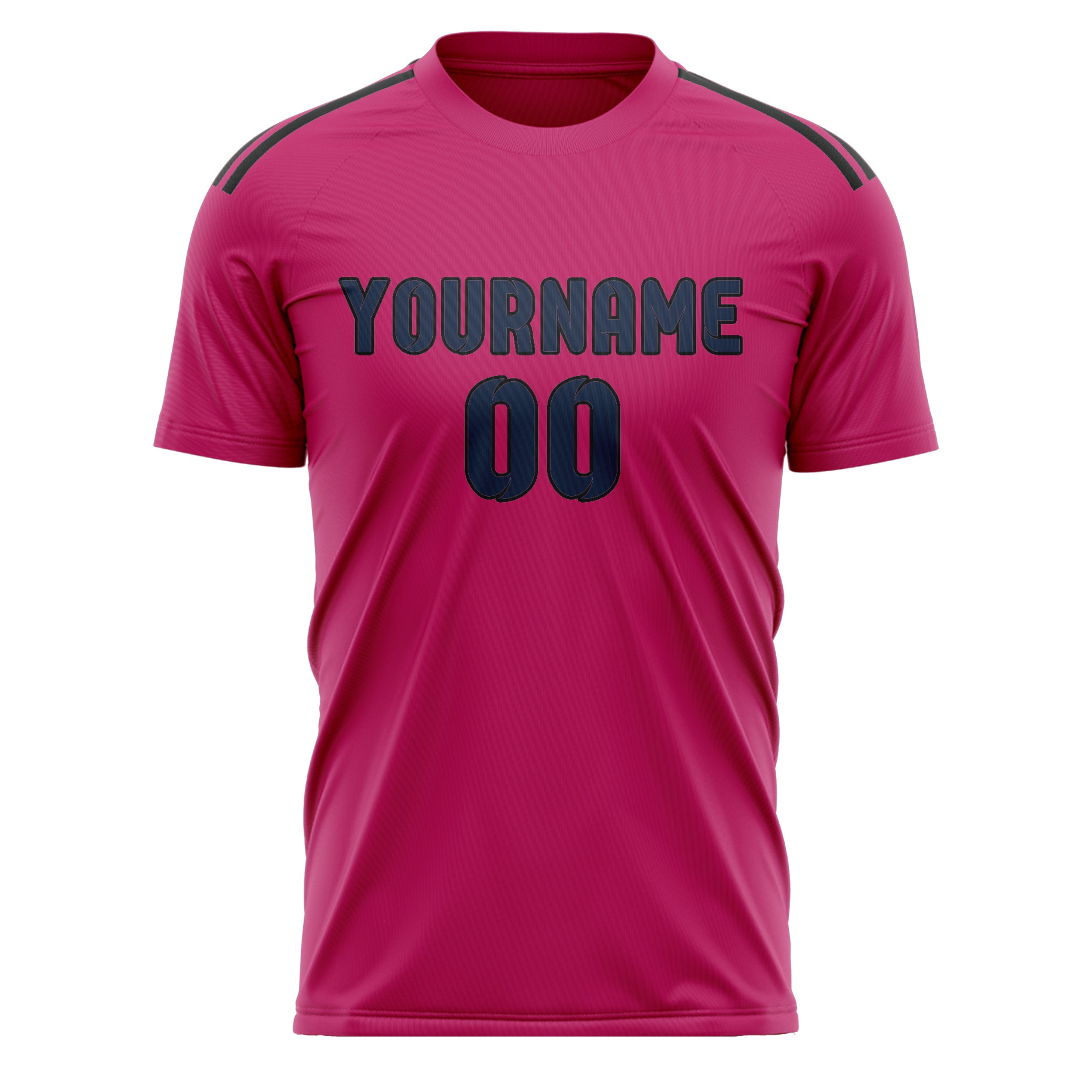 Custom Pink Blue Soccer Jersey