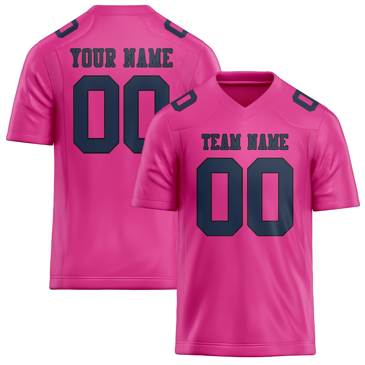 Custom Pink Blue Football Jersey