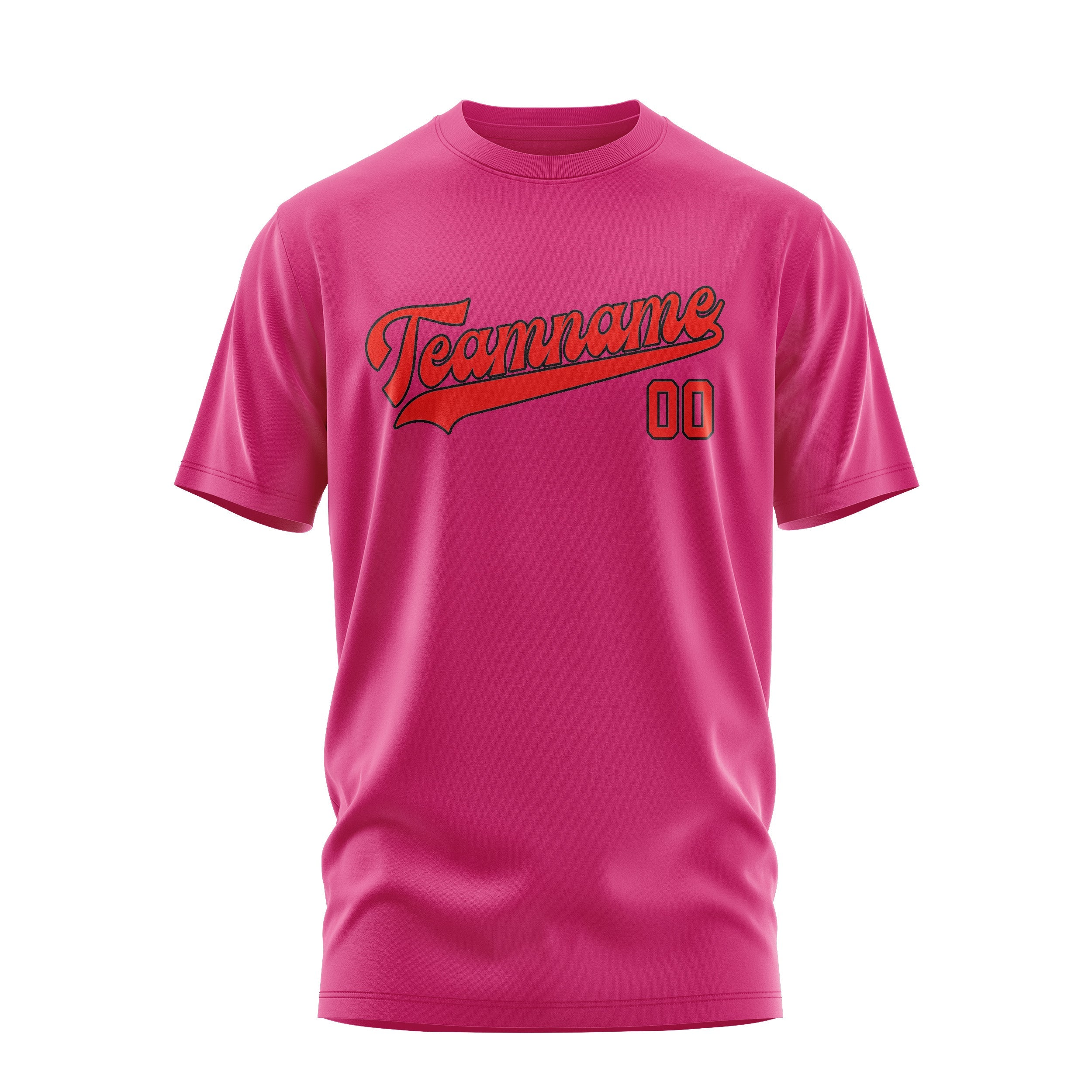 Custom Pink Orange Red T-Shirt