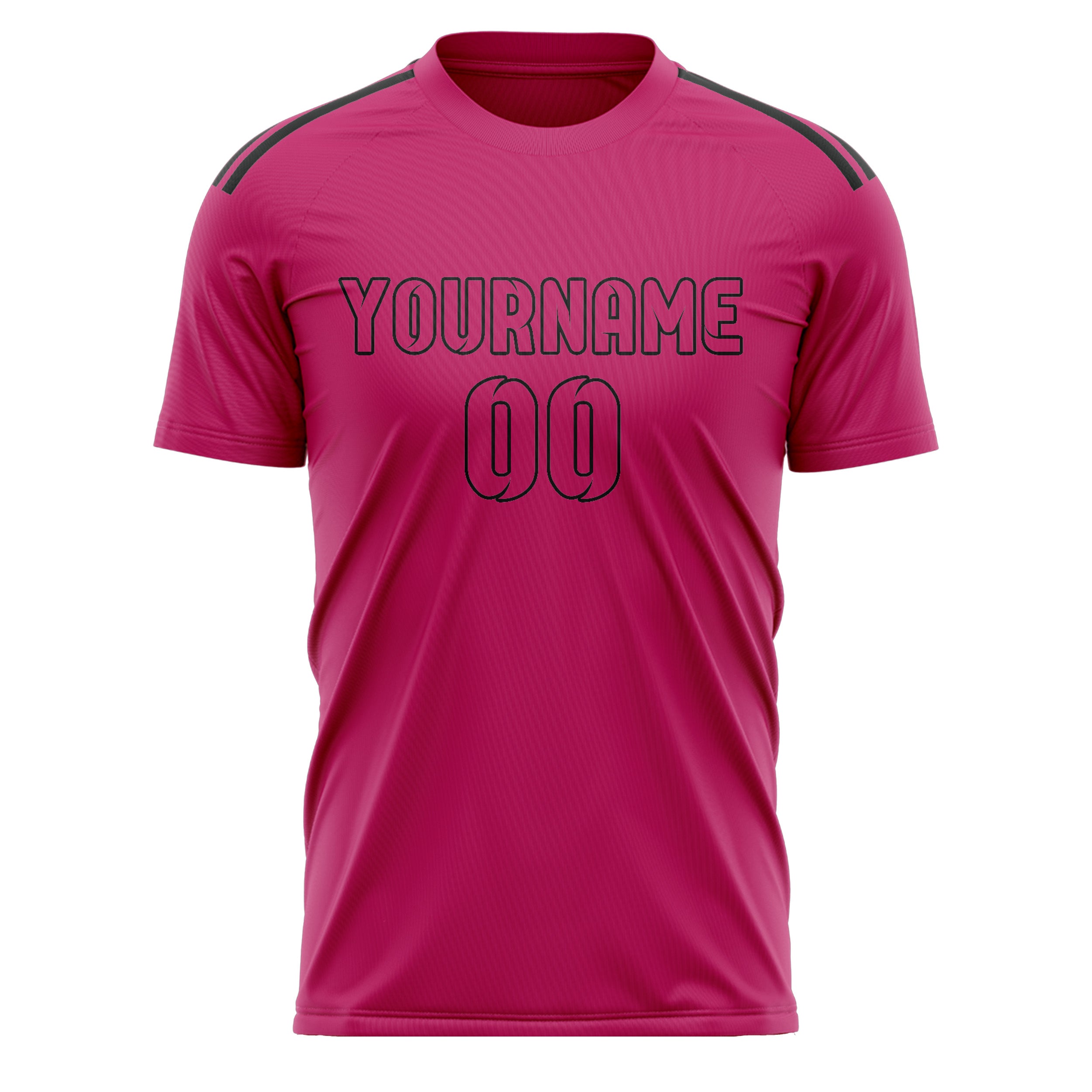 Custom Pink Pink Soccer Jersey