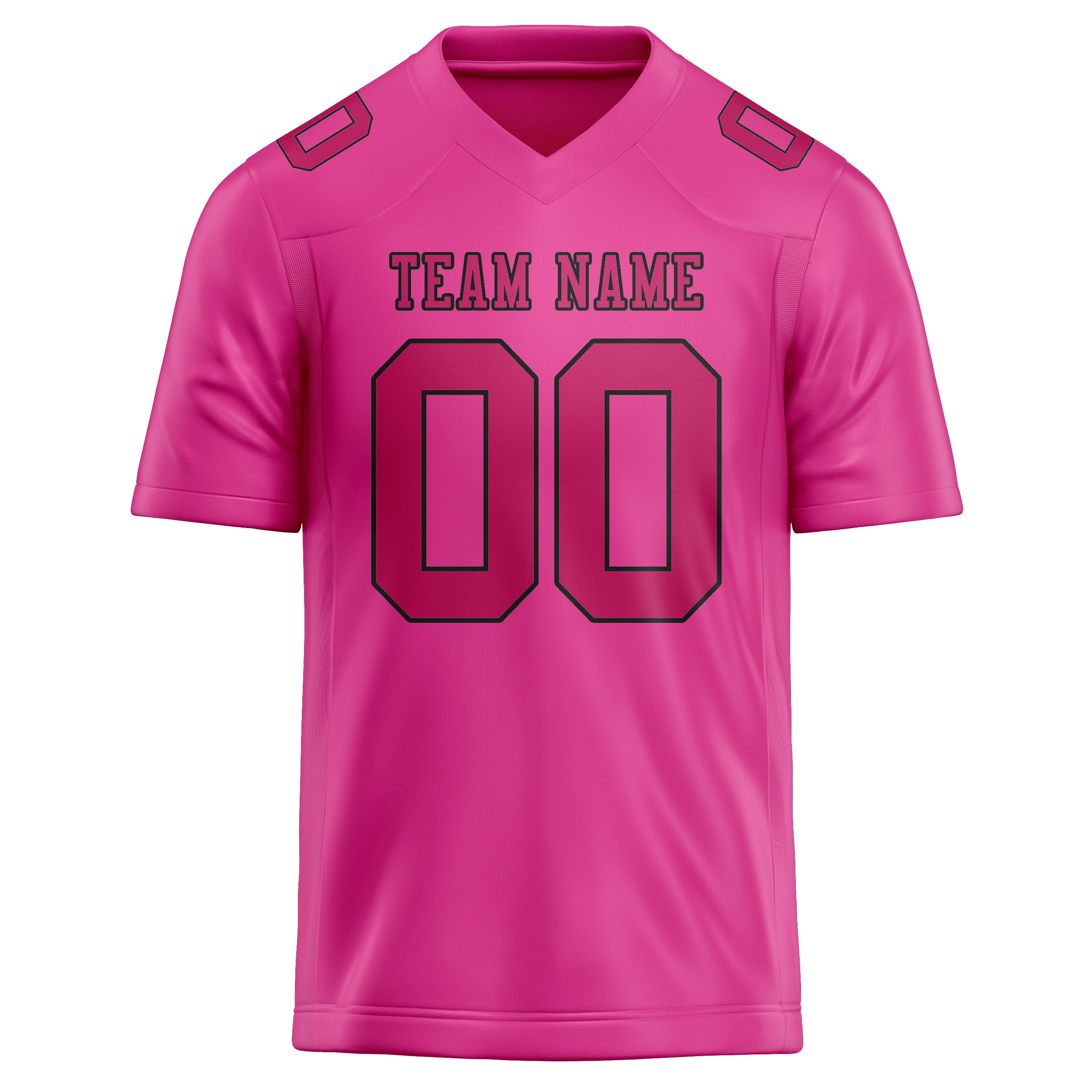 Custom Pink Pink Football Jersey