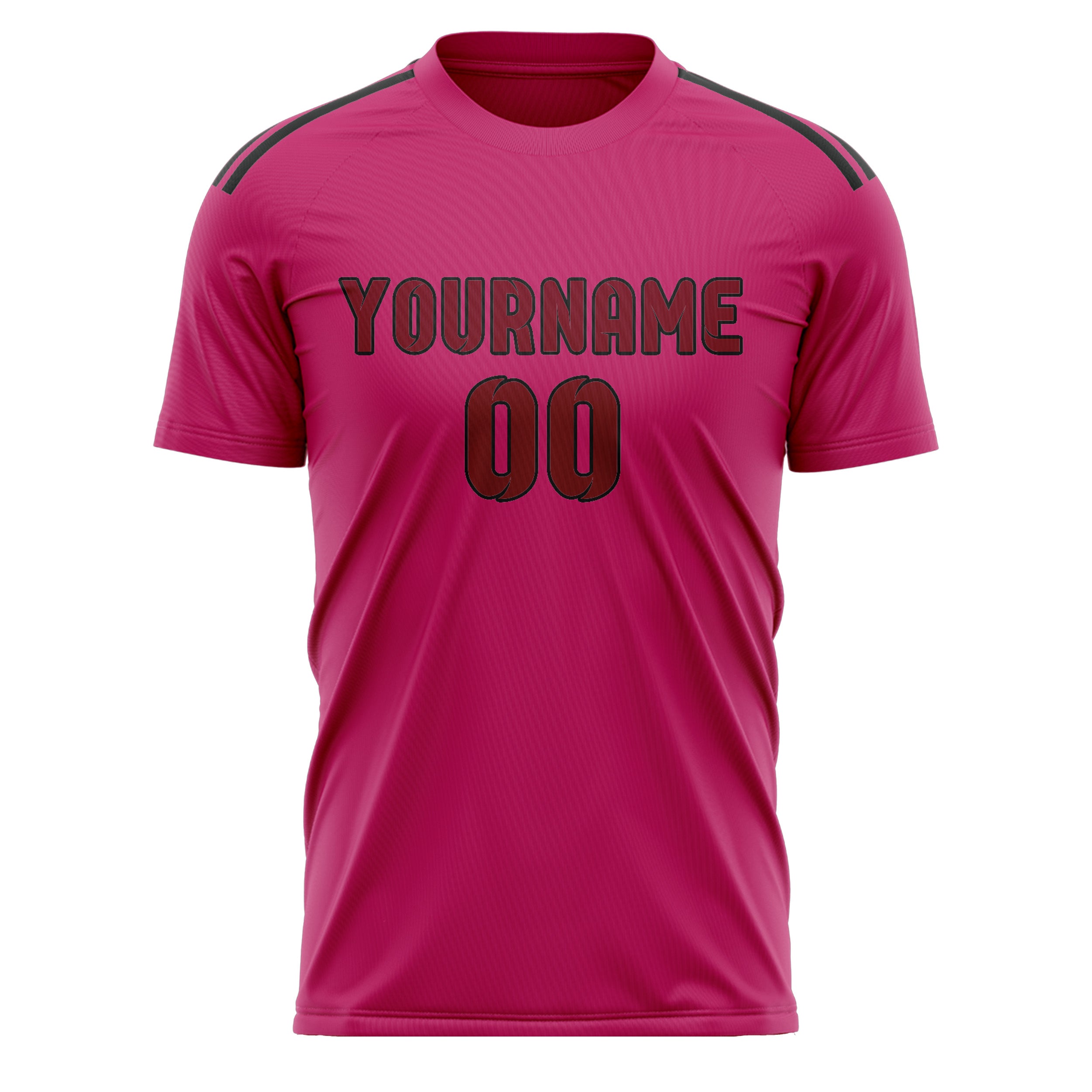 Custom Pink Crimson Red Soccer Jersey