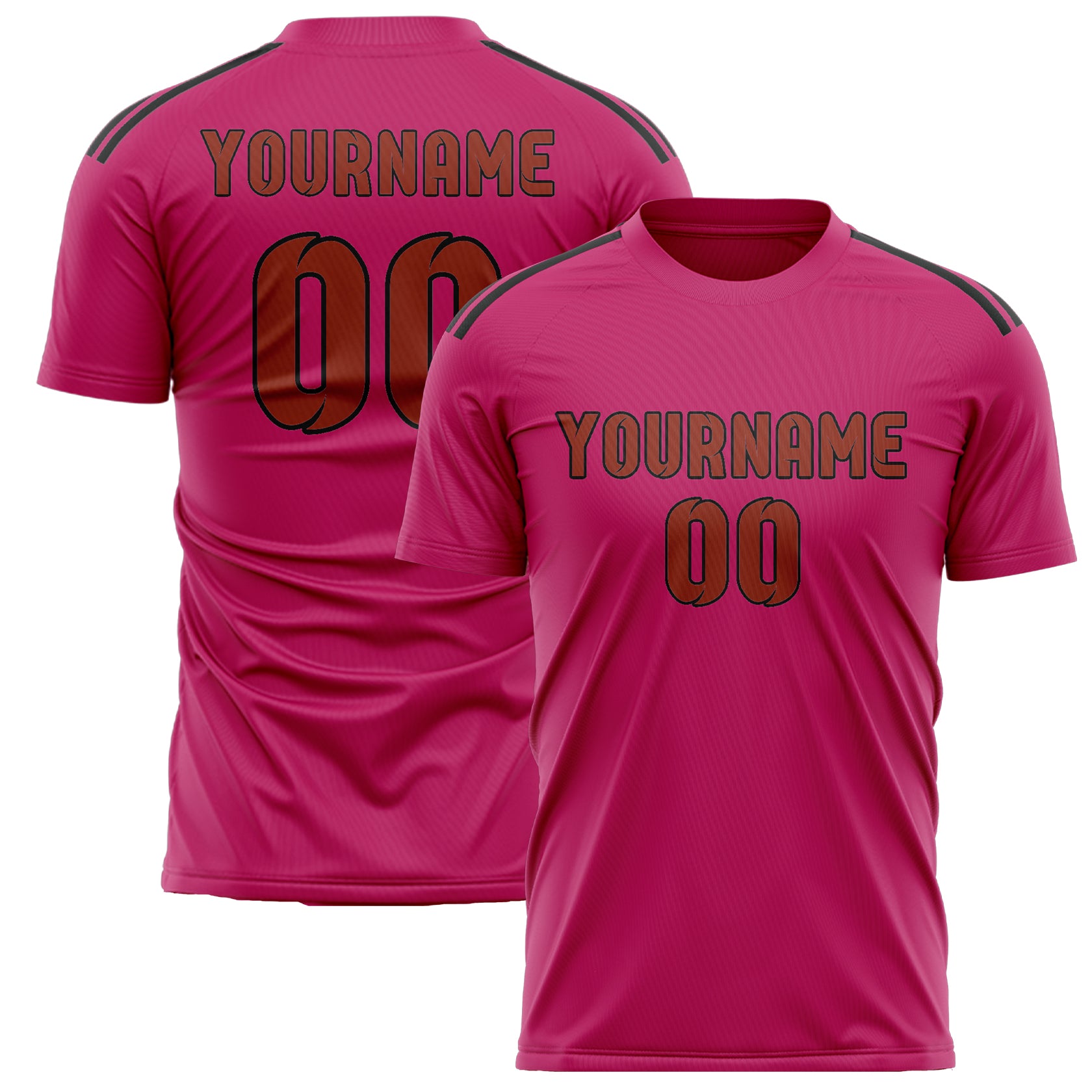 Custom Pink Coral Red Soccer Jersey