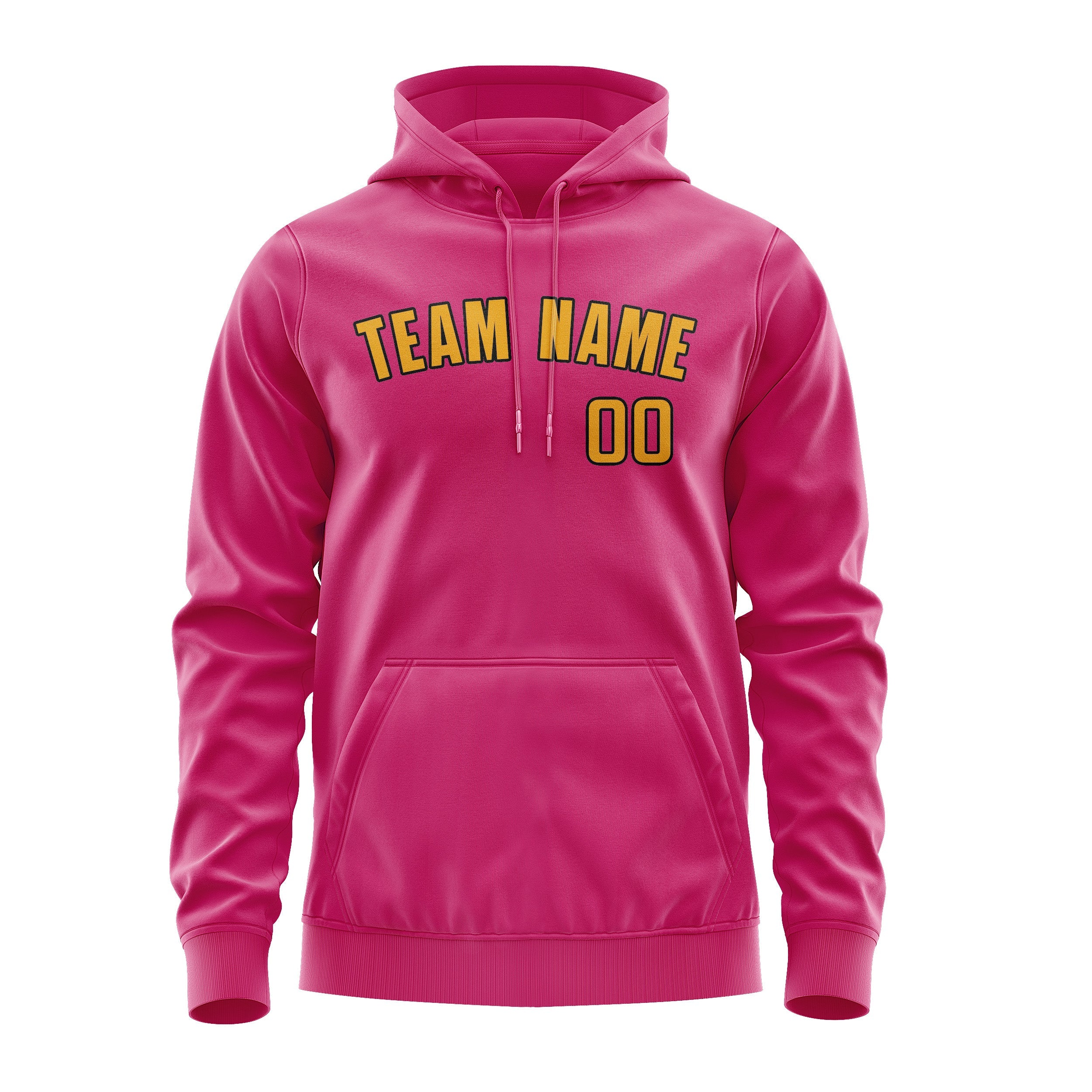 Custom Pink Yellow Hoodie