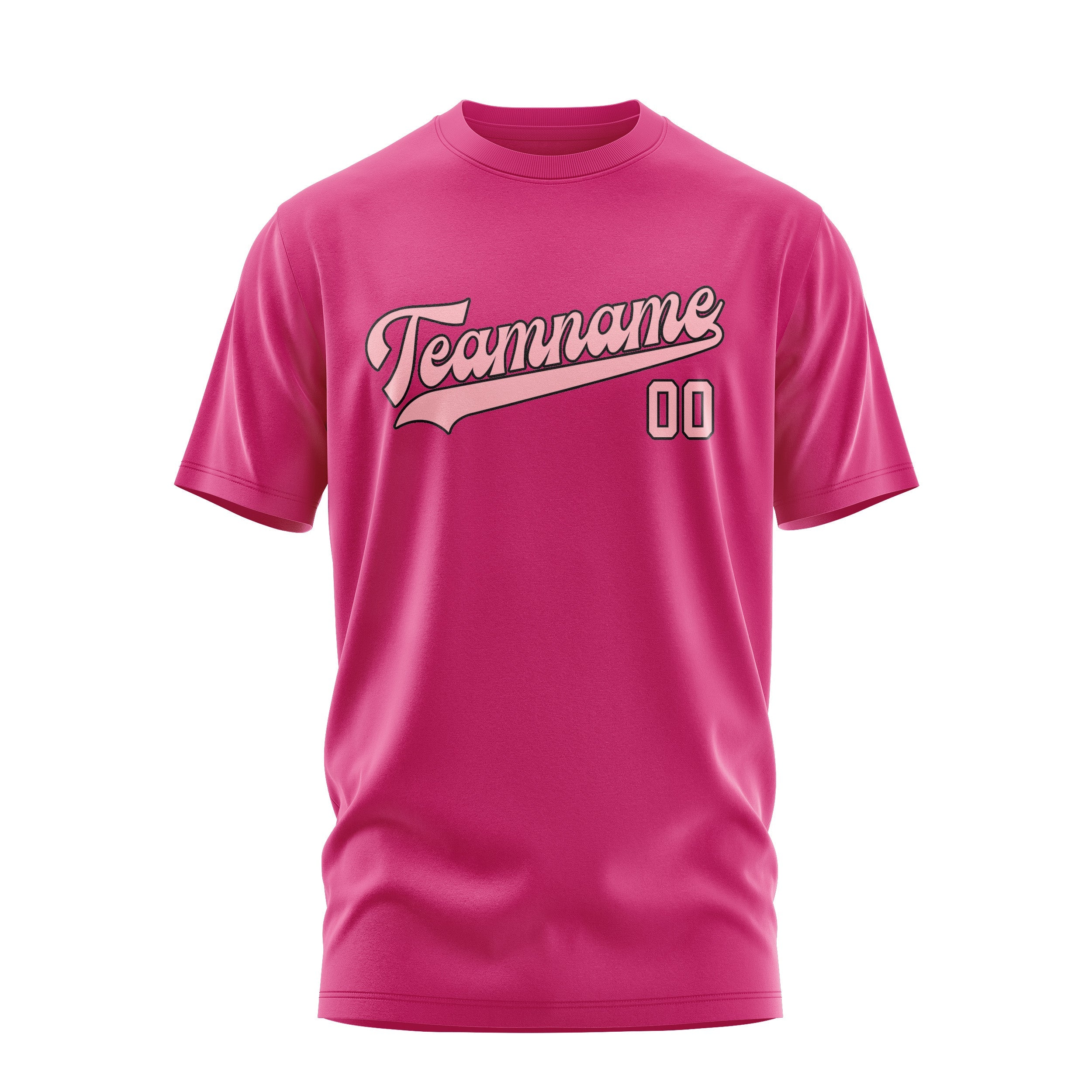 Custom Pink Light Pink T-Shirt